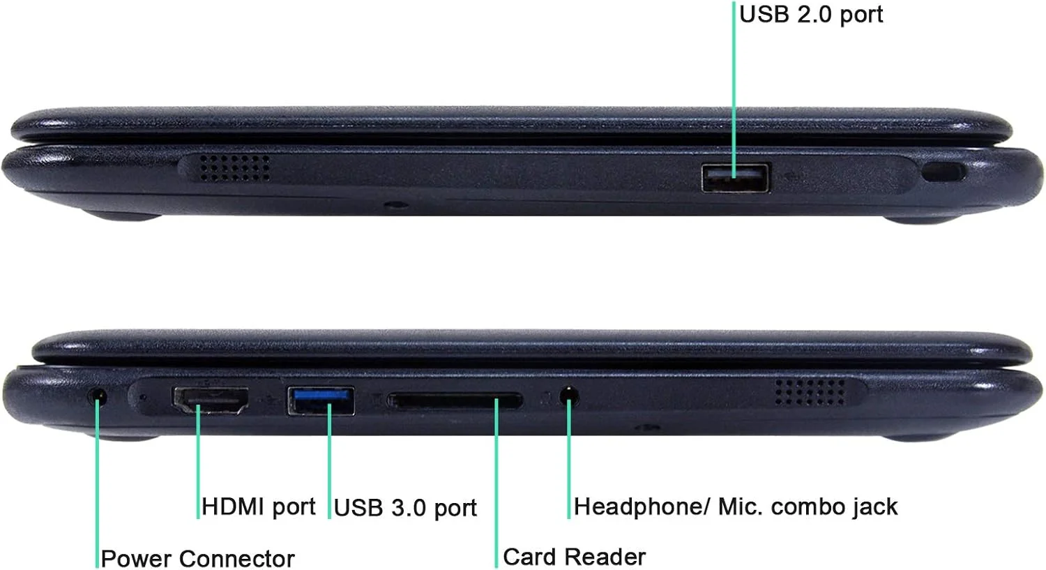 لنوو N21 Chromebook 11.6 اینچ HD، Celeron N2840 2.16GHz، 4 گیگابایت رم، 16 گیگابایت حافظه SSD، سیستم عامل Chrome، دوربین، (بازسازی شده)
