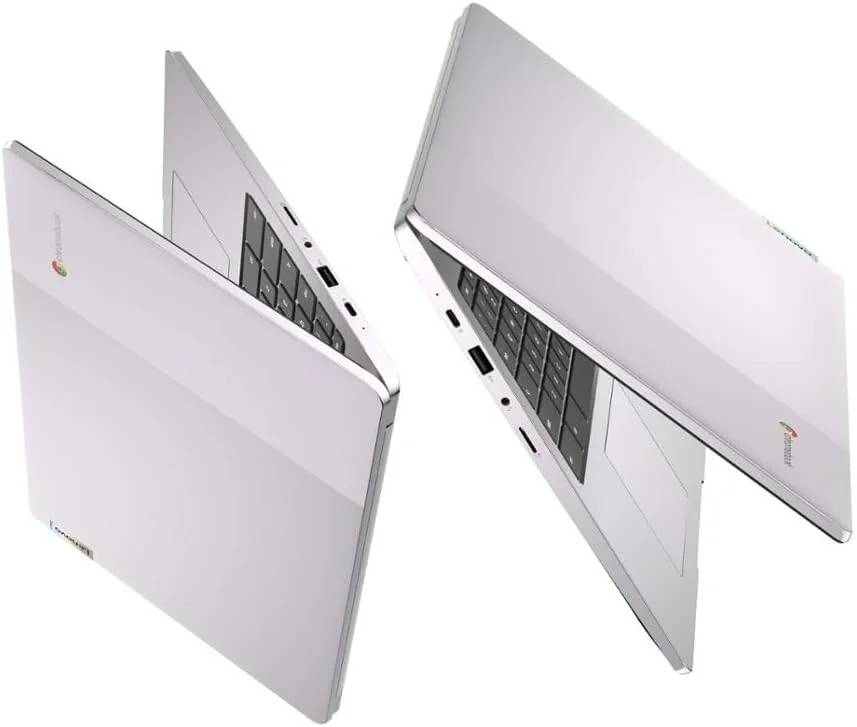 لپ تاپ 15.6 اینچی FHD Chromebook لنوو، IdeaPad 3i، پردازنده Intel Celeron N4500، رم 4 گیگابایتی، حافظه 128 گیگابایتی (64 گیگابایت eMMC + 64 گیگابایت حافظه فلش 5ave)، وب کم، HDMI، بلوتوث، سیستم عامل Chrome، خاکستری قطبی