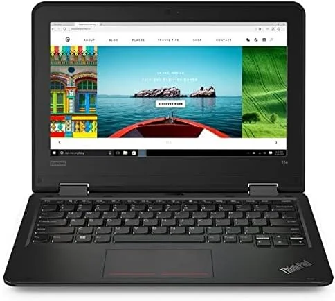 لپ تاپ Chromebook Lenovo ThinkPad 11e (بازسازی شده، پردازنده Intel Celeron N Series، رم 4 گیگابایتی DDR3، هارد دیسک 16 گیگابایتی SATA، صفحه نمایش لمسی 11.6 اینچی)