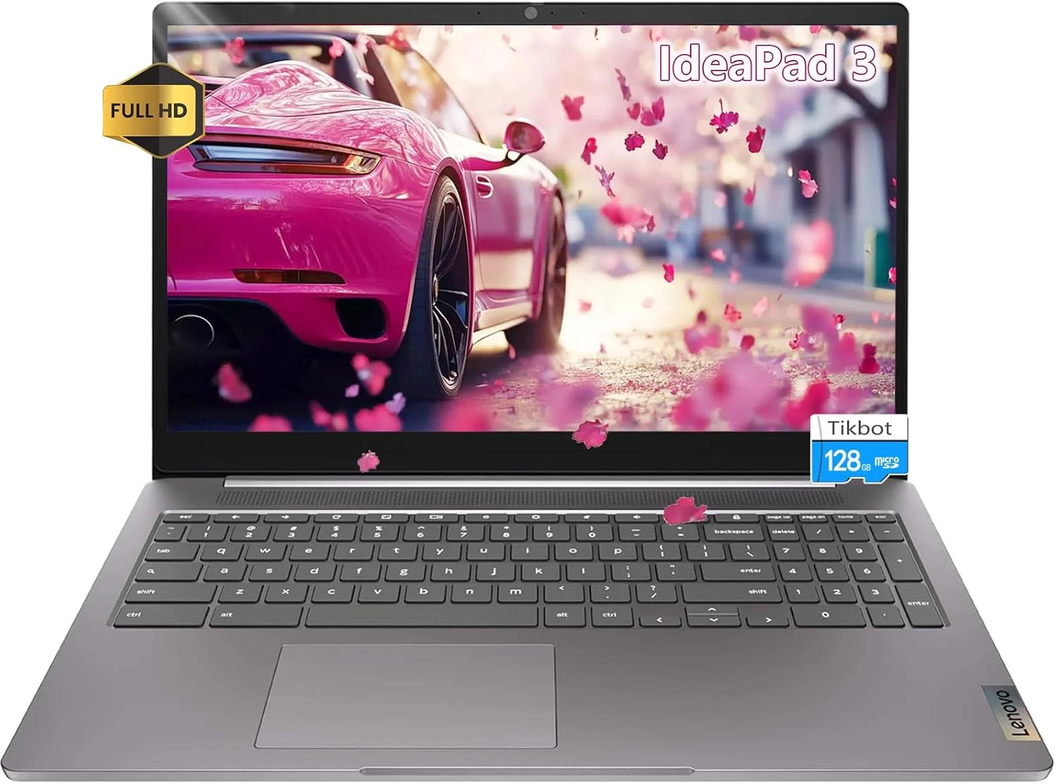لپ تاپ لنوو IdeaPad 3i Chromebook با صفحه نمایش بزرگ 15.6 اینچی FHD - رم 4 گیگابایتی - حافظه 192 گیگابایتی - Google Chromebook مناسب دانش آموزان - HDMI - 2024 - Wi-Fi 6 - عمر باتری طولانی