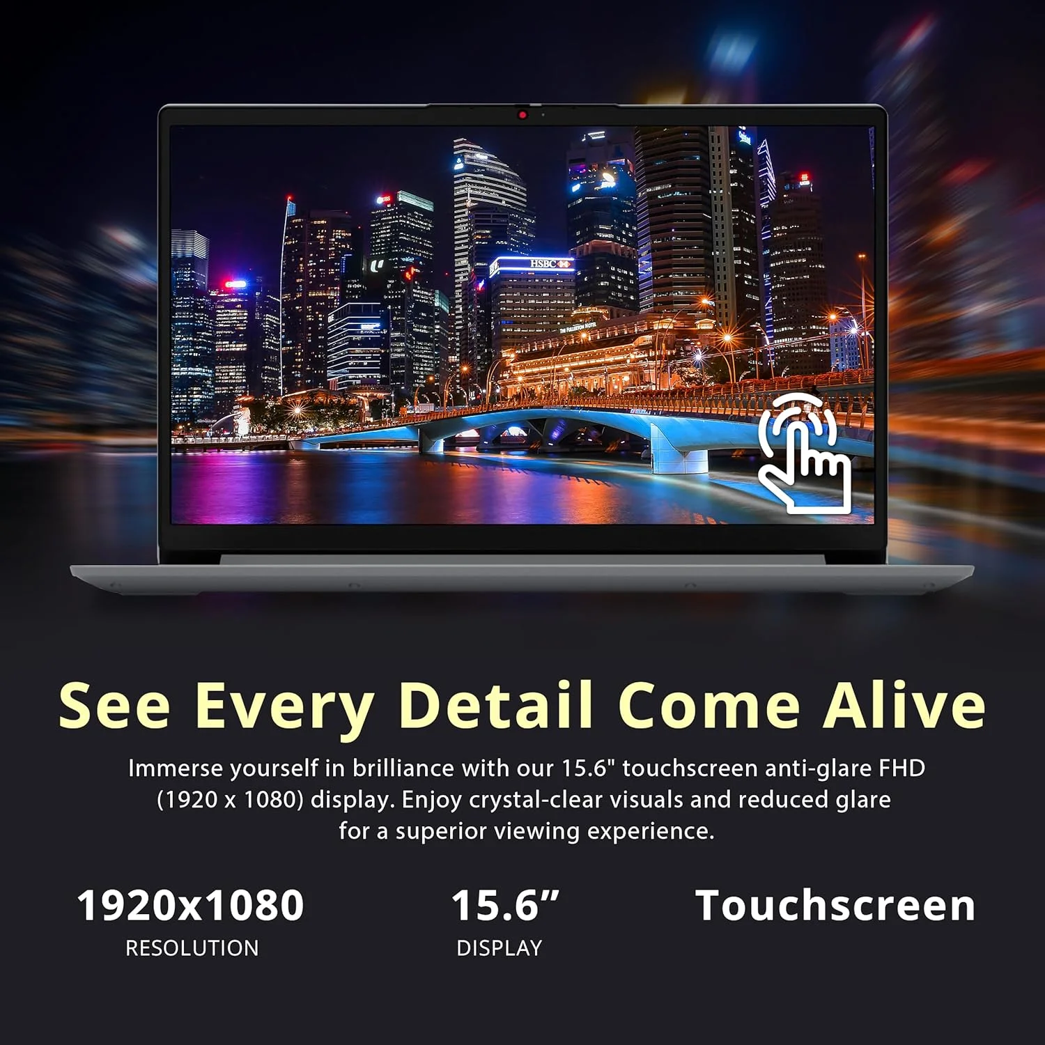 لپ تاپ لمسی 15.6 اینچی FHD لنوو IdeaPad 1i، پردازنده Intel i3-1215U، رم 16 گیگابایتی، حافظه 1.16 ترابایتی (1 ترابایت SSD + مجموعه داک استیشن 160 گیگابایتی)، گرافیک Intel UHD، وب کم، Dolby Audio، WiFi 6، ویندوز 11، خاکستری