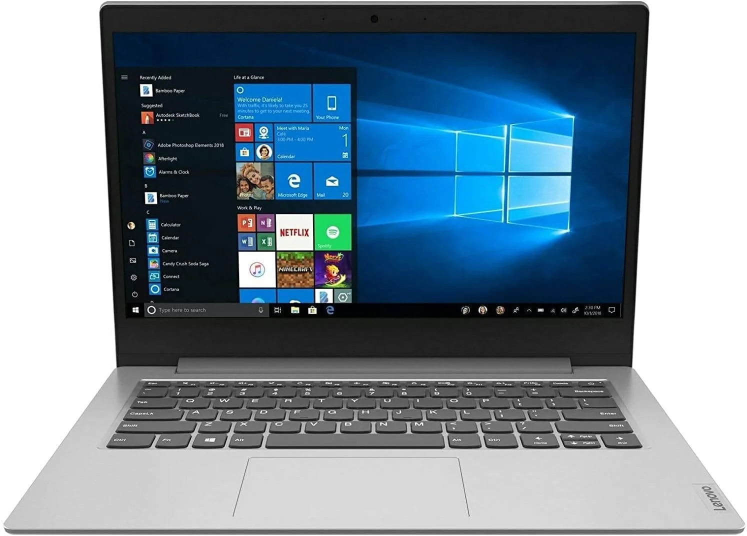 لپ تاپ 14 اینچی HD لنوو IdeaPad 1i - (پردازنده Intel Celeron N4020، رم 4 گیگابایتی، حافظه eMMC 64 گیگابایتی، ویندوز 10 Home S Mode) - خاکستری پلاتینی لپ تاپ 14 اینچی HD لنوو IdeaPad 1i - (پردازنده Intel Celeron N4020، رم 4 گیگابایتی، حافظه eMMC 64 گیگابایتی، ویندوز 10 Home S Mode) - خاکستری پلاتینی