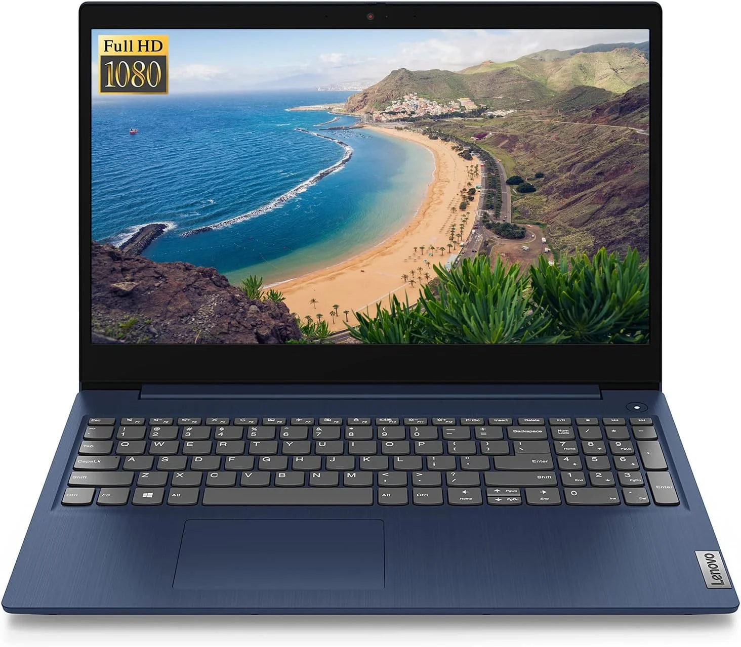 لپ تاپ 15.6 اینچی FHD ضد تابش نور لنوو IdeaPad 3، پردازنده 6 هسته ای AMD Ryzen 5 5500U، گرافیک AMD Radeon 7، رم 20 گیگابایتی DDR4، حافظه SSD 1 ترابایتی PCIe، کیبورد با نور پس زمینه، حسگر اثر انگشت، وب کم، HDMI، ویندوز 10، بسته نرم افزاری TWE