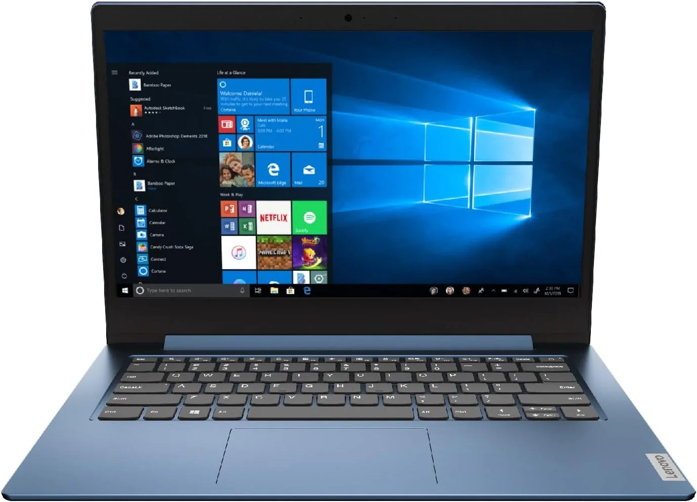 لپ تاپ 14 اینچی HD لنوو IdeaPad 1 (پردازنده Celeron N4020، رم 4 گیگابایتی، حافظه 64 گیگابایتی، ویندوز 10 هوم S Mode) - آبی یخی، 81VU0001UK لپ تاپ 14 اینچی HD لنوو IdeaPad 1 (پردازنده Celeron N4020، رم 4 گیگابایتی، حافظه 64 گیگابایتی، ویندوز 10 هوم S Mode) - آبی یخی، 81VU0001UK