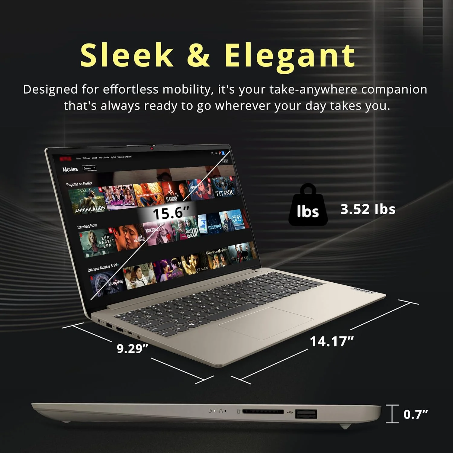 لپ تاپ 15.6 اینچی HD لنوو IdeaPad 1، پردازنده Intel Celeron N4500، رم 8 گیگابایتی، 128 گیگابایت SSD + 128 گیگابایت eMMC، گرافیک Intel UHD، Copilot، صفحه کلید اعداد، وب کم، 1 سال آفیس 365، ویندوز 11، ماسه ای، مجموعه داک استیشن 160 گیگابایتی لپ تاپ 15.6 اینچی HD لنوو IdeaPad 1، پردازنده Intel Celeron N4500، رم 8 گیگابایتی، 128 گیگابایت SSD + 128 گیگابایت eMMC، گرافیک Intel UHD، Copilot، صفحه کلید اعداد، وب کم، 1 سال آفیس 365، ویندوز 11، ماسه ای، مجموعه داک استیشن 160 گیگابایتی