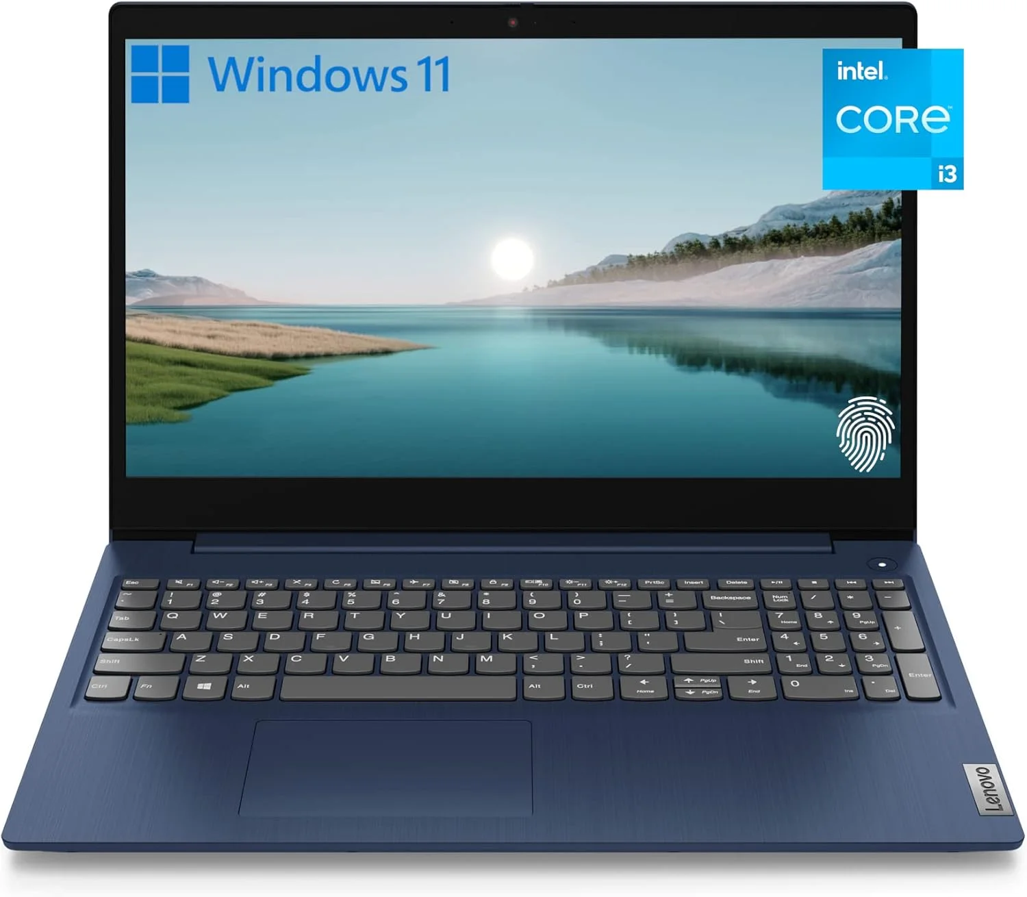 لپ تاپ Lenovo Ideapad 3i، صفحه نمایش 15.6 اینچی FHD، پردازنده نسل 11 اینتل Core i3-1115G4، رم 8 گیگابایتی، SSD PCIe 128 گیگابایتی، وب کم، HDMI، Wi-Fi، حسگر اثر انگشت، بلوتوث، ویندوز 11 هوم، آبی تیره