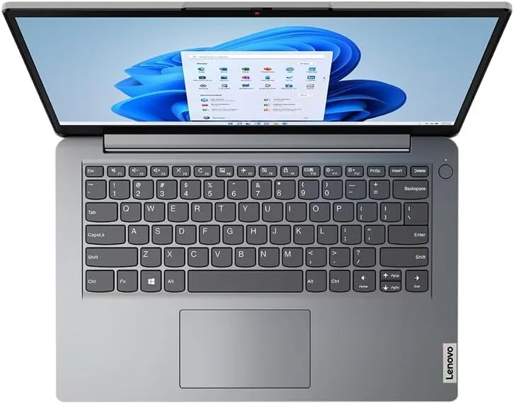لپ تاپ باریک لنوو IdeaPad 1 15IAU7، نمایشگر 15.6 اینچی FHD، پردازنده Intel Core i5-1235U، رم 8 گیگابایتی، حافظه SSD 512 گیگابایتی، گرافیک Iris Xe، ویندوز 11، انگلیسی-عربی، خاکستری ابری - [82QD00CNAX]