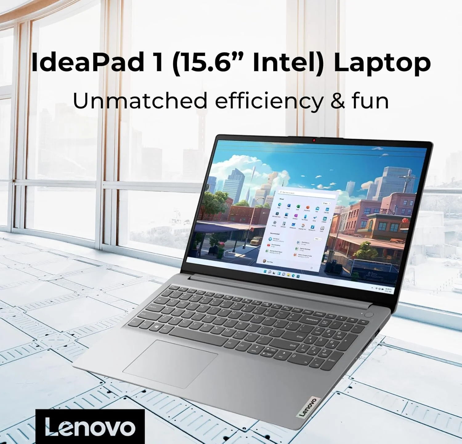 لپ تاپ دانشجویی Lenovo IdeaPad 1، صفحه نمایش 15.6 اینچی FHD، پردازنده دو هسته ای اینتل، 12 گیگابایت رم، 512 گیگابایت SSD + 128 گیگابایت eMMC، یک سال آفیس 365، Wi-Fi 6، وب کم، بلوتوث، کارت خوان SD، ویندوز 11 هوم، خاکستری لپ تاپ دانشجویی Lenovo IdeaPad 1، صفحه نمایش 15.6 اینچی FHD، پردازنده دو هسته ای اینتل، 12 گیگابایت رم، 512 گیگابایت SSD + 128 گیگابایت eMMC، یک سال آفیس 365، Wi-Fi 6، وب کم، بلوتوث، کارت خوان SD، ویندوز 11 هوم، خاکستری