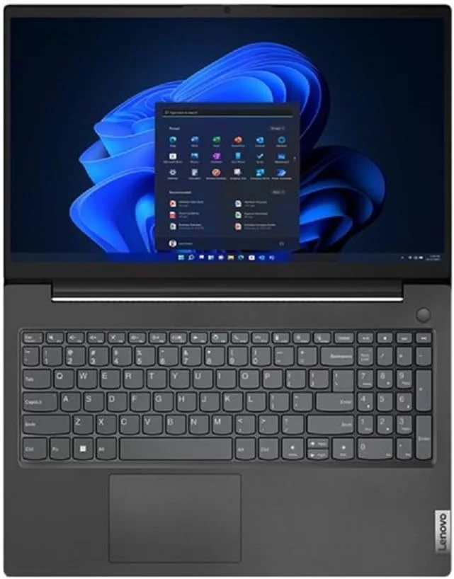 لپ تاپ لنوو V V15 با صفحه نمایش 39.6 سانتی متری (15.6 اینچ) Full HD، پردازنده AMD Ryzen 5 7520U، حافظه رم 8 گیگابایت LPDDR5-SDRAM، حافظه SSD 256 گیگابایت و Wi-Fi 5