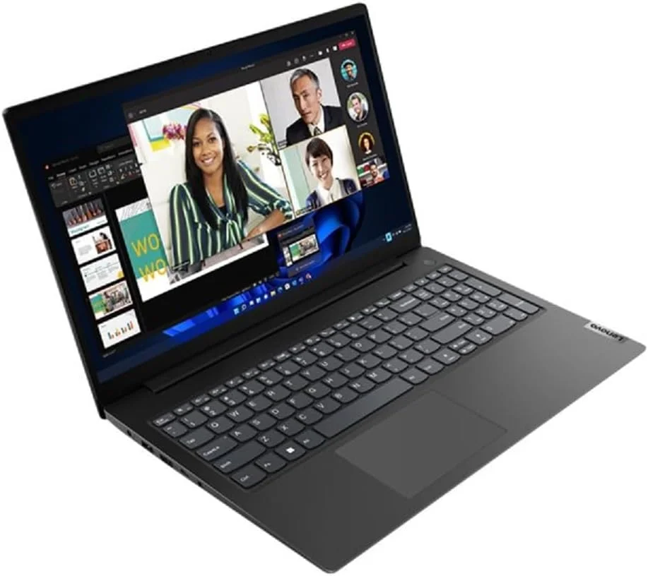 لپ تاپ لنوو V V15 با صفحه نمایش 39.6 سانتی متری (15.6 اینچ) Full HD، پردازنده AMD Ryzen 5 7520U، حافظه رم 8 گیگابایت LPDDR5-SDRAM، حافظه SSD 256 گیگابایت و Wi-Fi 5