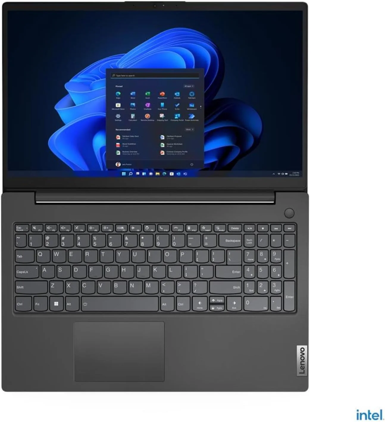 لپ تاپ لنوو V15 G4 IRU (2023) | صفحه نمایش 15.6 اینچی 1920x1080 FHD | پردازنده Core i3-1315U - هارد 512 گیگابایتی SSD - رم 16 گیگابایتی | 6 هسته @ 4.5 گیگاهرتز ویندوز 11 پرو مشکی