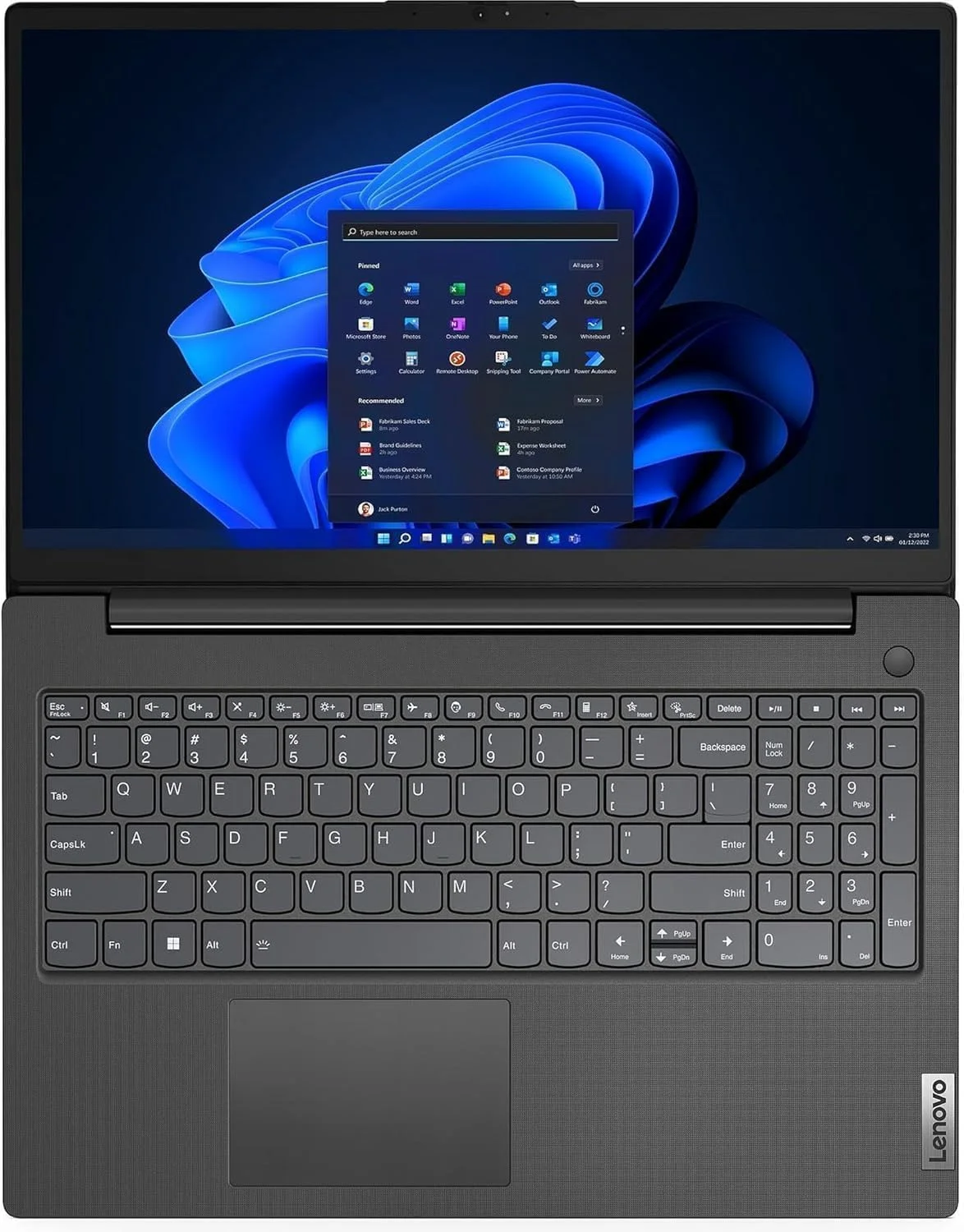 لپ تاپ لنوو V15 G4، پردازنده نسل سیزدهم Intel i3، صفحه نمایش 15.6 اینچی Full HD، رم 16 گیگابایتی DDR4 3200MHz، حافظه SSD NVMe 1000 گیگابایتی (1 ترابایتی)، ویندوز 11 پرو، آنتی ویروس Norton AntiVirus Plus (1 ساله) - لپ تاپ آماده استفاده