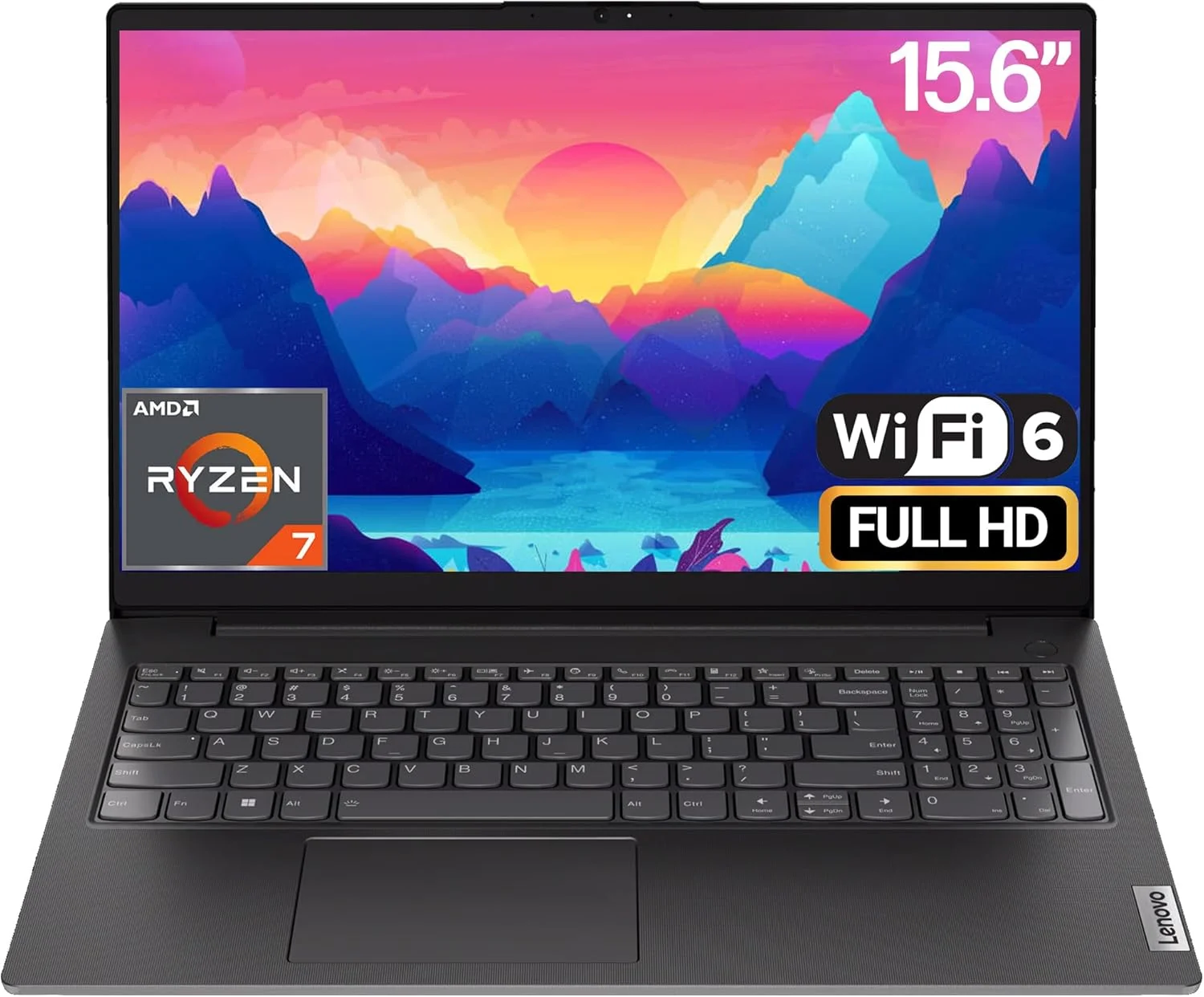 لپ تاپ تجاری اورجینال Lenovo V14 Gen 4 با صفحه نمایش 14 اینچی FHD، پردازنده AMD Ryzen 5 5500U (بهتر از Intel i5-1235U)، رم 40 گیگابایتی، حافظه 1 ترابایتی NVMe، وای فای + بلوتوث، HDMI، RJ-45، وب کم HD و ویندوز 11 پرو
