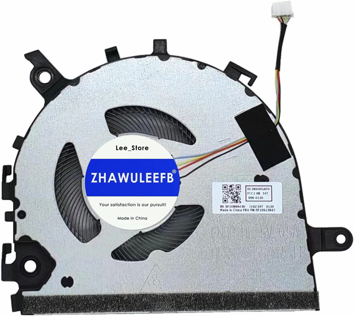 فن خنک کننده CPU لپ تاپ جایگزین جدید ZHAWULEEFB برای Lenovo V14 G2-ITL S14 G2 ITL ITLS14 G2 V15 G3 IdeaPad 3-14ITL6 SF10R66430 P/N: 5F10S13947 5F10S14005 FNBP DFS5K22115572N DC28000GAF0 FCC2 DC5V