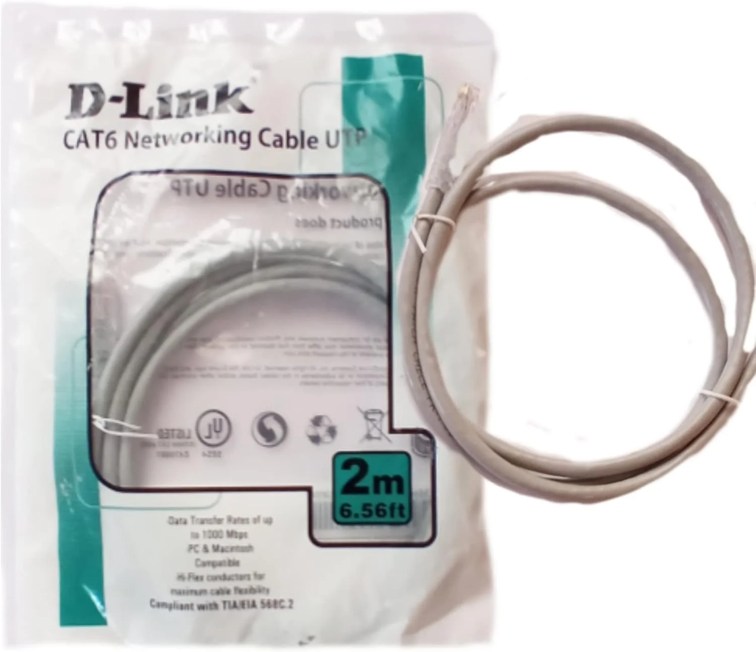 کابل پچ کورد دی-لینک Cat 6، طول 2 متر