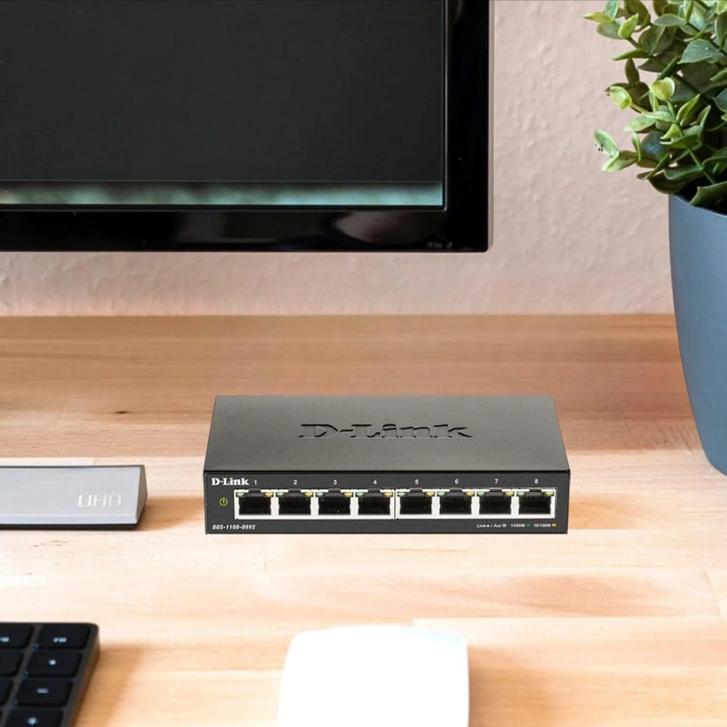 سوئیچ مدیریتی هوشمند گیگابیتی 8 پورت D-Link | 8 پورت GbE | L2 | VLAN | تشخیص کابل | مدیریت وب | رومیزی | بدون فن | سازگار با NDAA (DGS-1100-08V2/RE) (بازسازی شده) سوئیچ مدیریتی هوشمند گیگابیتی 8 پورت D-Link | 8 پورت GbE | L2 | VLAN | تشخیص کابل | مدیریت وب | رومیزی | بدون فن | سازگار با NDAA (DGS-1100-08V2/RE) (بازسازی شده)