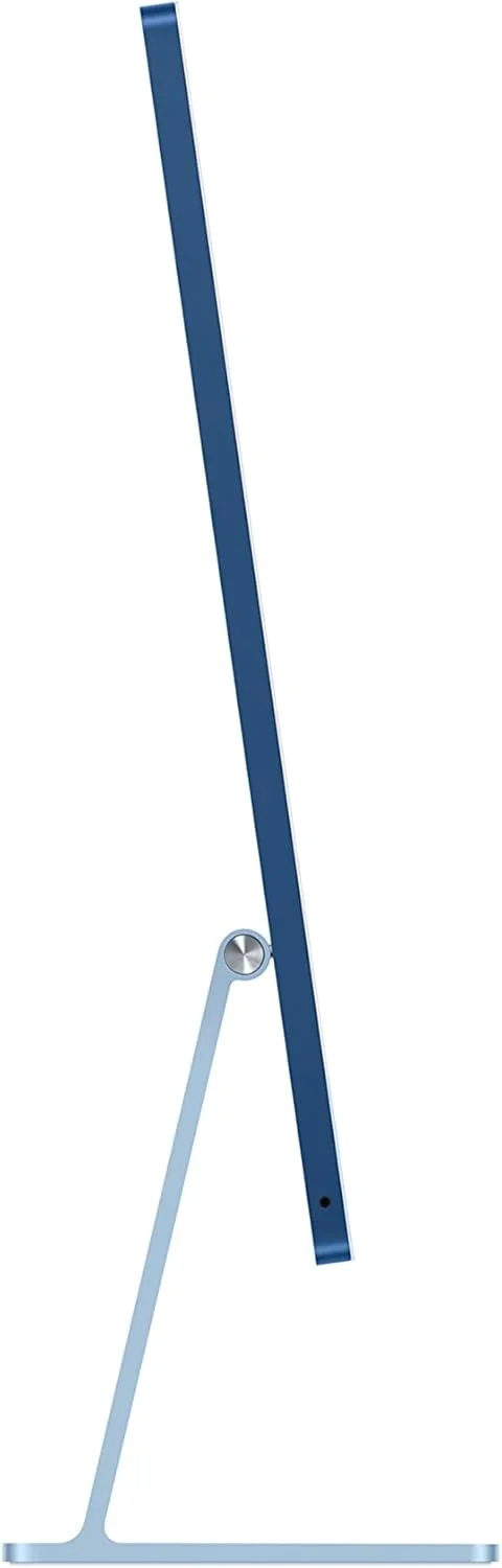 آی‌مک 24 اینچی اپل (تراشه Apple M1 با پردازنده مرکزی 8 هسته‌ای و پردازنده گرافیکی 7 هسته‌ای، 2 پورت، 8 گیگابایت رم، 256 گیگابایت) - آبی (بازسازی شده)