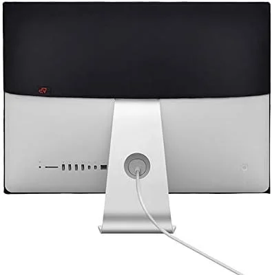 محافظ گرد و غبار مانیتور کامپیوتر پلی استر مشکی 27 اینچی SKEIDO با آستر نرم داخلی سازگار با صفحه نمایش LCD اپل iMac