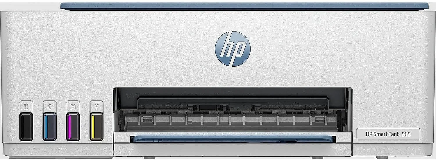 پرینتر چندکاره بی‌سیم HP Smart Tank 585، چاپ، اسکن، کپی، چاپ تا 18000 صفحه سیاه و سفید یا 6000 صفحه رنگی [1F3Y4A]