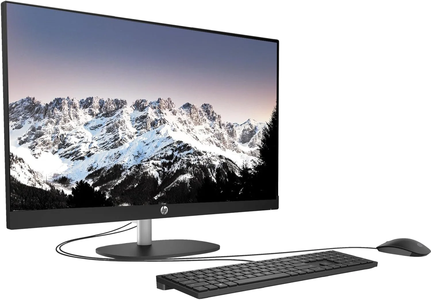 کامپیوتر همه کاره HP Business 27 اینچی با پردازنده نسل سیزدهم i7، صفحه نمایش FHD، رم 32 گیگابایتی، حافظه SSD 1 ترابایتی، دوربین IR، پورت RJ-45، Wi-Fi 6، کیبورد و ماوس سیمی، ویندوز 11 پرو، مشکی، به همراه بسته SSD اکسترنال 512 گیگابایتی Adata