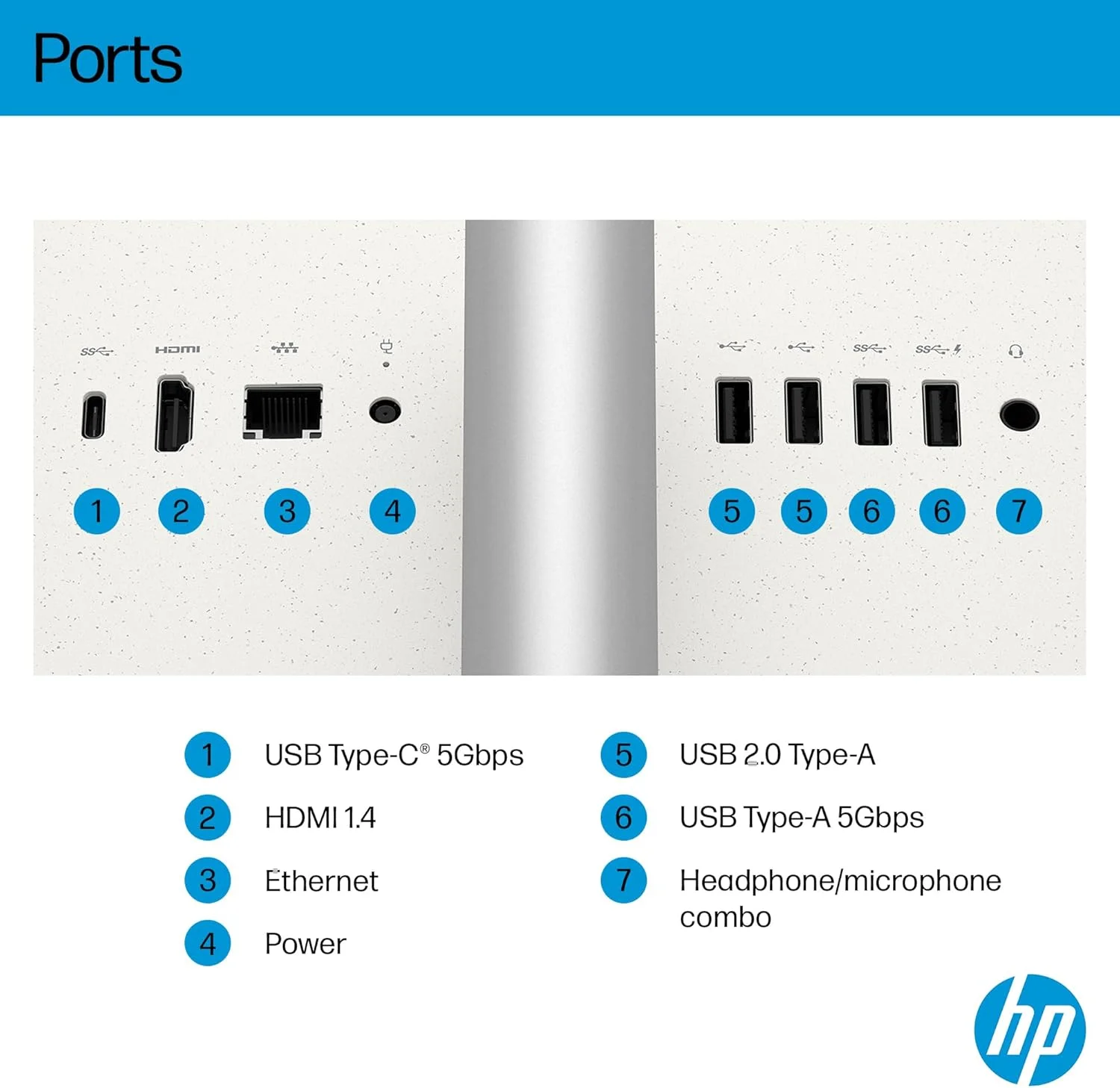 کامپیوتر همه کاره HP مدل All-in-One Desktop AI 27-cr2000ne، صفحه نمایش 27 اینچی FHD، پردازنده Intel® Core™ Ultra 7-255U، رم 16 گیگابایتی DDR5، حافظه SSD 1 ترابایتی، Intel® AI Boost (12 NPU TOPS)، صفحه کلید انگلیسی/عربی، ویندوز 11، سفید صدفی [BZ6J2EA]