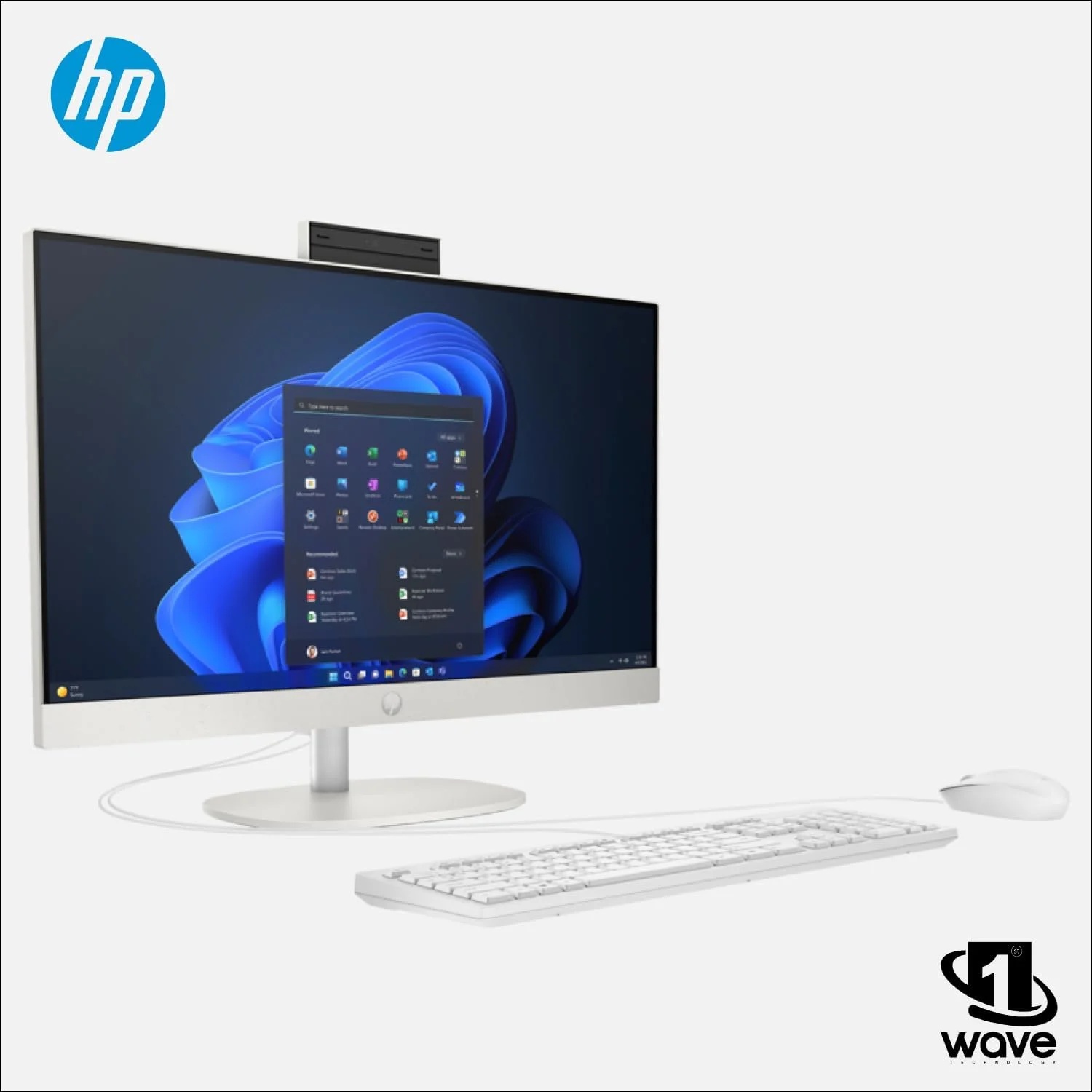 کامپیوتر همه کاره HP مدل PRO ONE 240 G10 – صفحه نمایش 23.8 اینچ، پردازنده نسل سیزدهم Intel i5-1335U، ویندوز 11 پرو (شامل پایه هدست Wave 1 + کیبورد سیمی + ماوس + آنتی ویروس + پد ماوس) سفید (32 گیگابایت رم - 512 گیگابایت SSD)