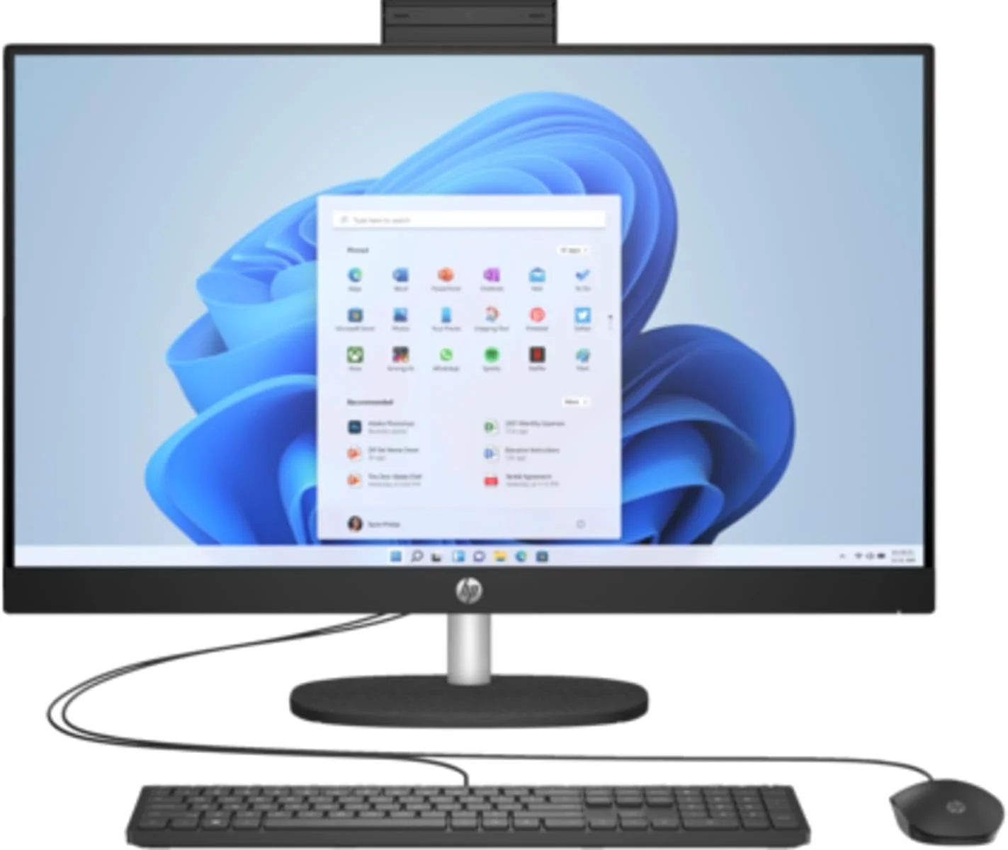کامپیوتر همه کاره HP 27 AIO | صفحه نمایش 27 اینچ FHD 1920x1080 | پردازنده Core i7-1355U - هارد 1 ترابایت SSD - رم 32 گیگابایت | 10 هسته 1.70 گیگاهرتز @ 5 گیگاهرتز ویندوز 11 پرو مشکی