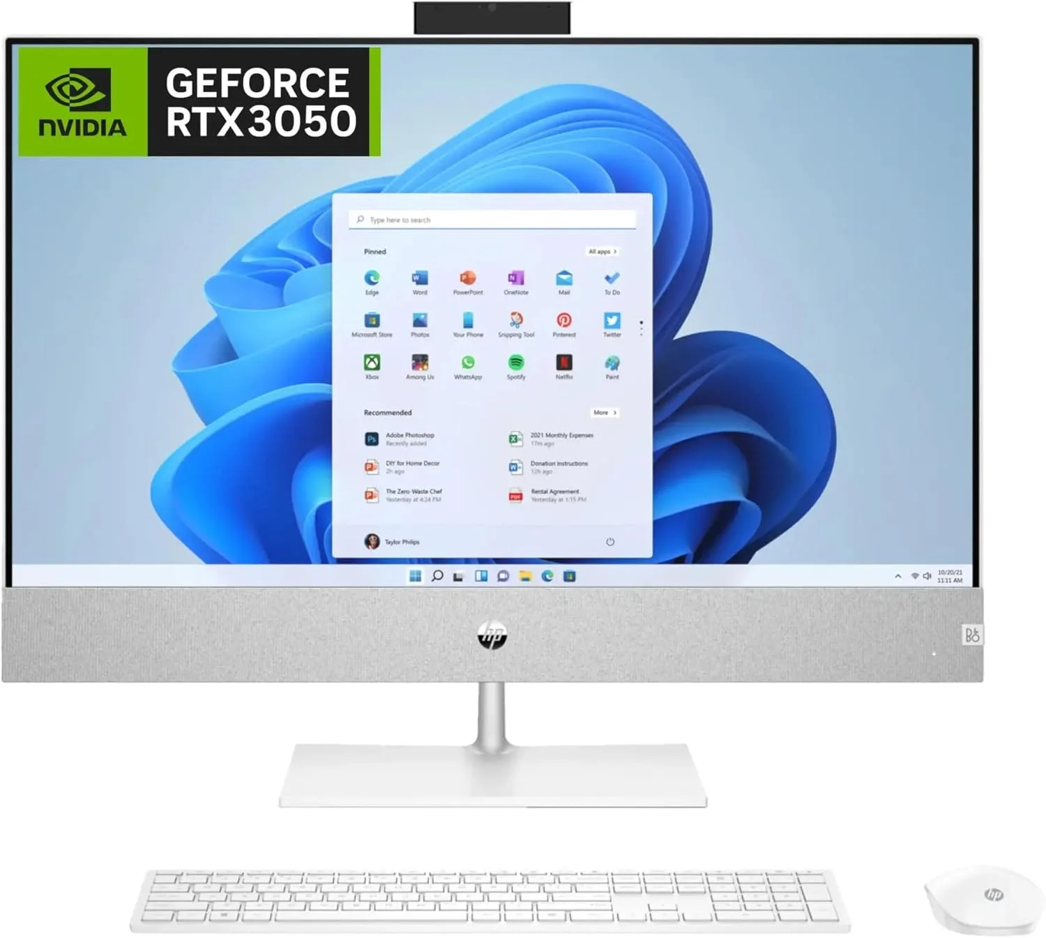 کامپیوتر همه کاره HP Pavilion 27 جدیدترین مدل، پردازنده Intel Core i7-13700T تا 4.9 گیگاهرتز، 16 گیگابایت رم، 512 گیگابایت SSD، کارت گرافیک NVIDIA GeForce RTX 3050 4GB GDDR6، صفحه نمایش 27 اینچی FHD IPS، سفید برفی، ویندوز 11 پرو کامپیوتر همه کاره HP Pavilion 27 جدیدترین مدل، پردازنده Intel Core i7-13700T تا 4.9 گیگاهرتز، 16 گیگابایت رم، 512 گیگابایت SSD، کارت گرافیک NVIDIA GeForce RTX 3050 4GB GDDR6، صفحه نمایش 27 اینچی FHD IPS، سفید برفی، ویندوز 11 پرو