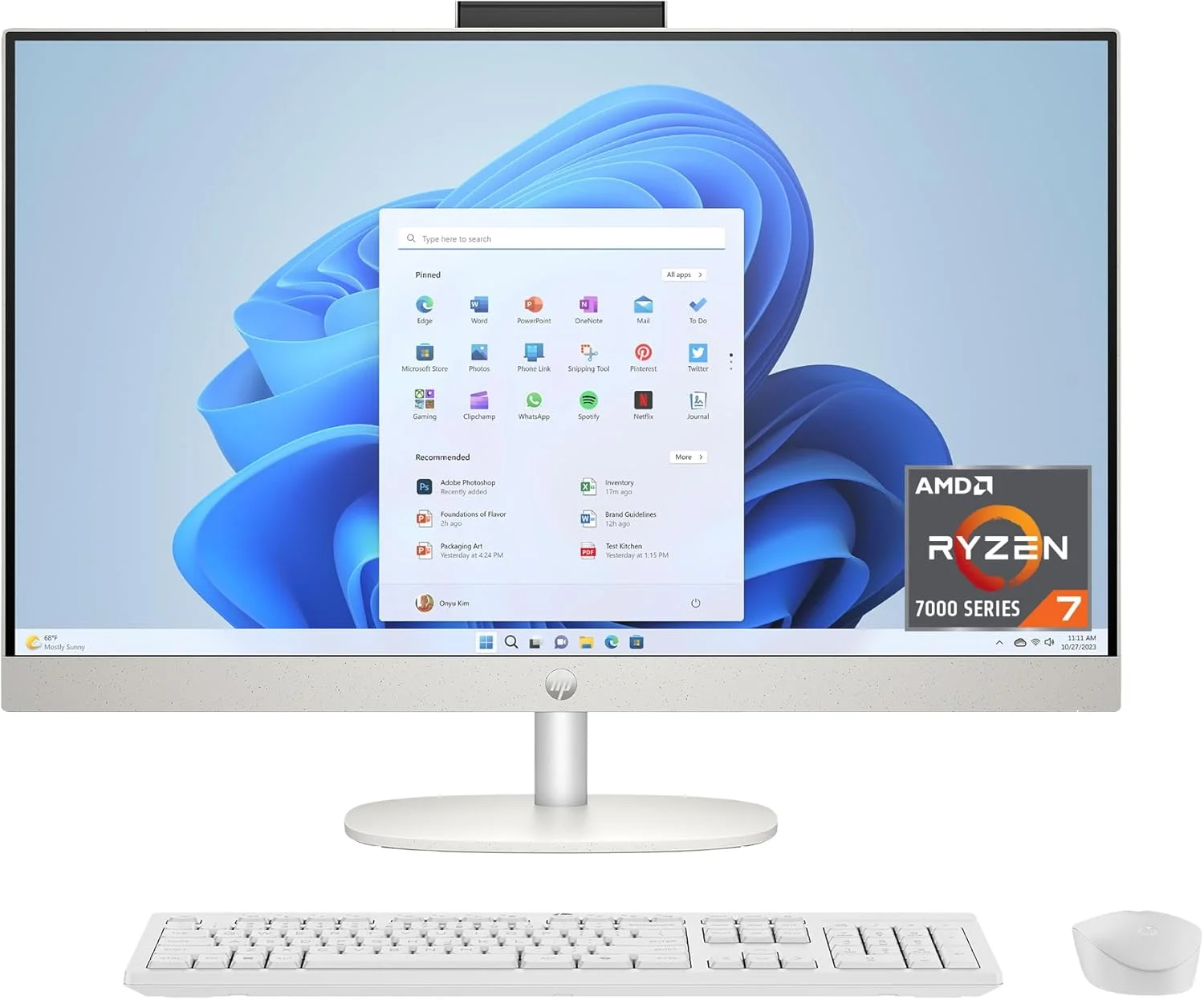 کامپیوتر رومیزی آل این وان 27 اینچی HP، صفحه لمسی FHD، AMD Ryzen 7 7730U، رم 16 گیگابایتی، SSD 512 گیگابایتی، گرافیک AMD Radeon، ویندوز 11 هوم، سفید صدفی، 27-cr0260 (2025) کامپیوتر رومیزی آل این وان 27 اینچی HP، صفحه لمسی FHD، AMD Ryzen 7 7730U، رم 16 گیگابایتی، SSD 512 گیگابایتی، گرافیک AMD Radeon، ویندوز 11 هوم، سفید صدفی، 27-cr0260 (2025)