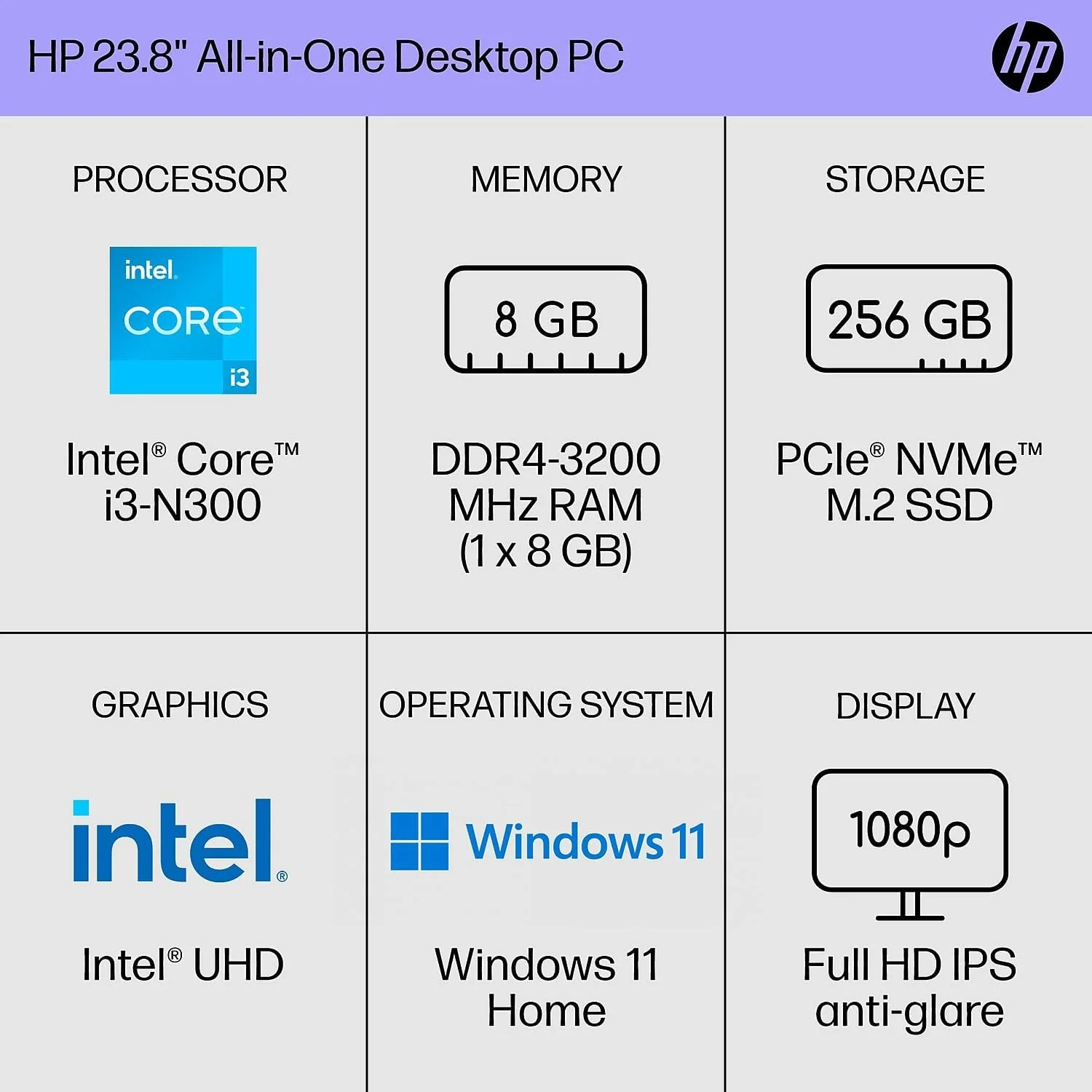 کامپیوتر رومیزی همه کاره HP با صفحه نمایش 23.8 اینچی FHD IPS - پردازنده نسل سیزدهم Intel Core i5-1335U - کارت گرافیک Intel Iris Xe - رم 16 گیگابایتی DDR4 - حافظه SSD NVMe 1 ترابایتی - کیبورد و ماوس سفید - ویندوز 11 - سفید صدفی