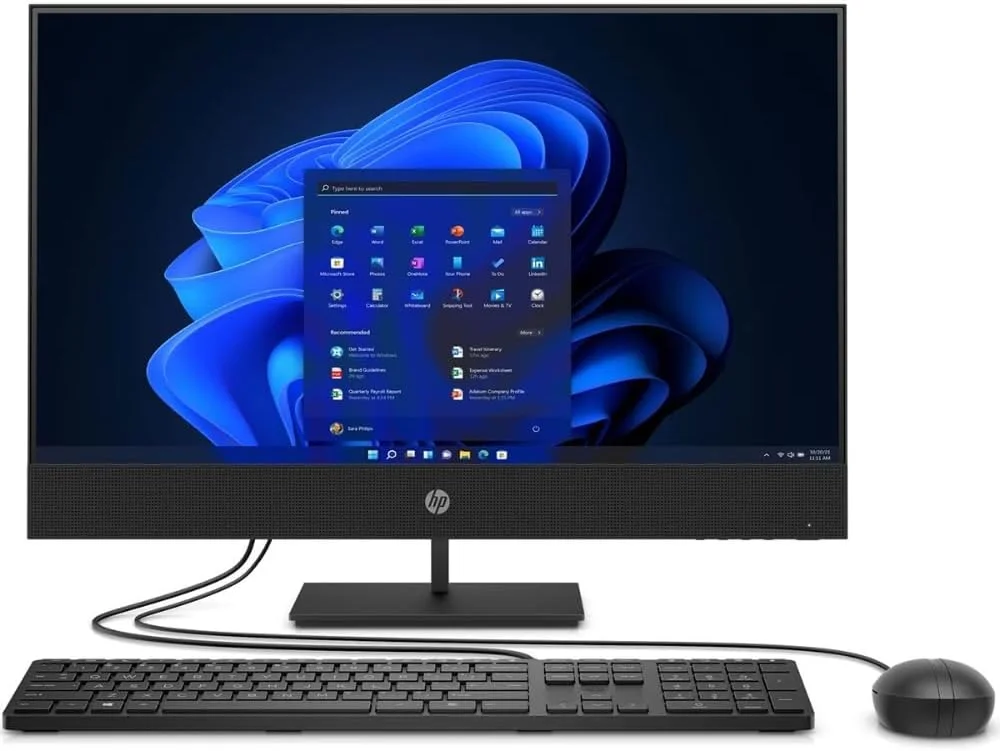 کامپیوتر همه کاره 24 اینچی HP ProOne 440 G6، پردازنده نسل دهم Intel Core i7-10700T | 16 گیگابایت رم DDR4 | 1 ترابایت NVMe SSD | کارت گرافیک Intel UHD 630 | صفحه نمایش 23.8 اینچی FHD | ویندوز 11 پرو (مشکی)
