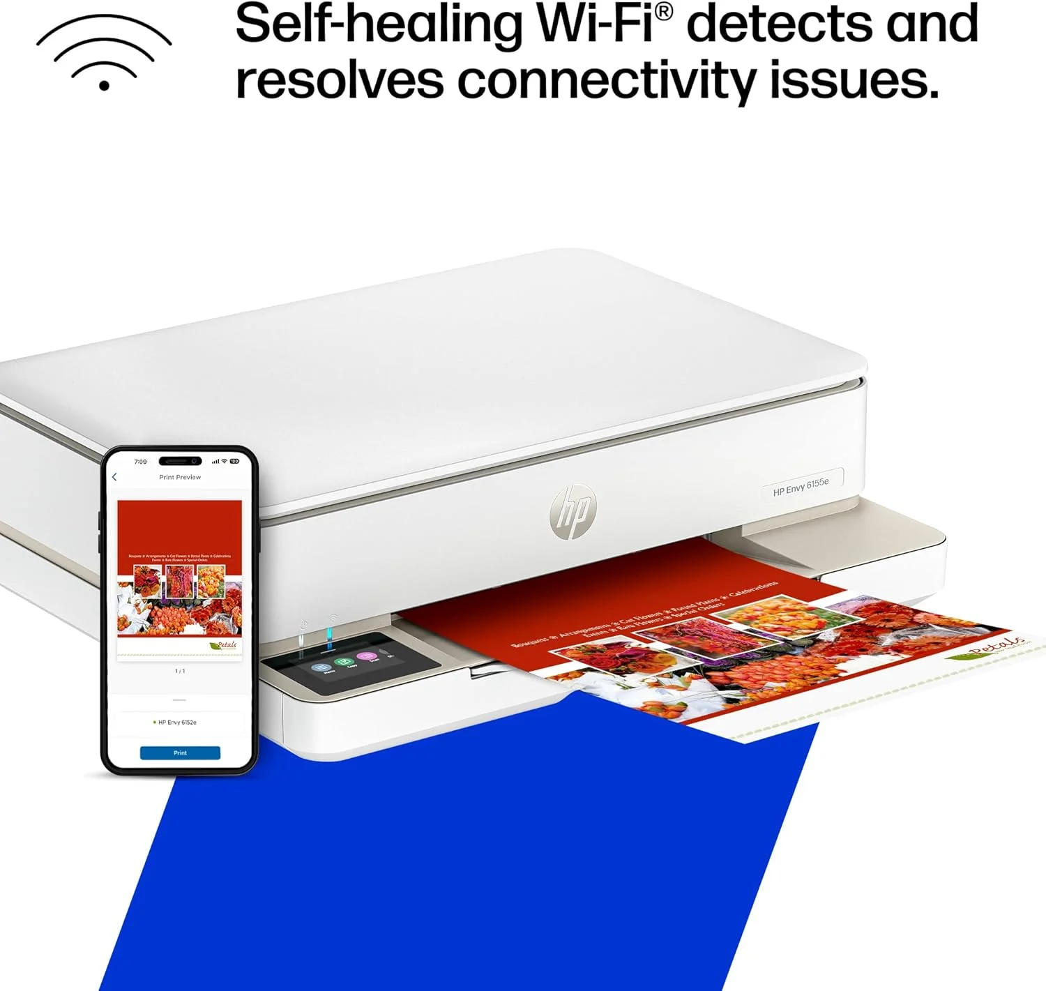 پرینتر چندکاره رنگی بیسیم HP ENVY 6055e با 3 ماه جوهر رایگان با HP+ (223N1A) (بازسازی شده) پرینتر چندکاره رنگی بیسیم HP ENVY 6055e با 3 ماه جوهر رایگان با HP+ (223N1A) (بازسازی شده)