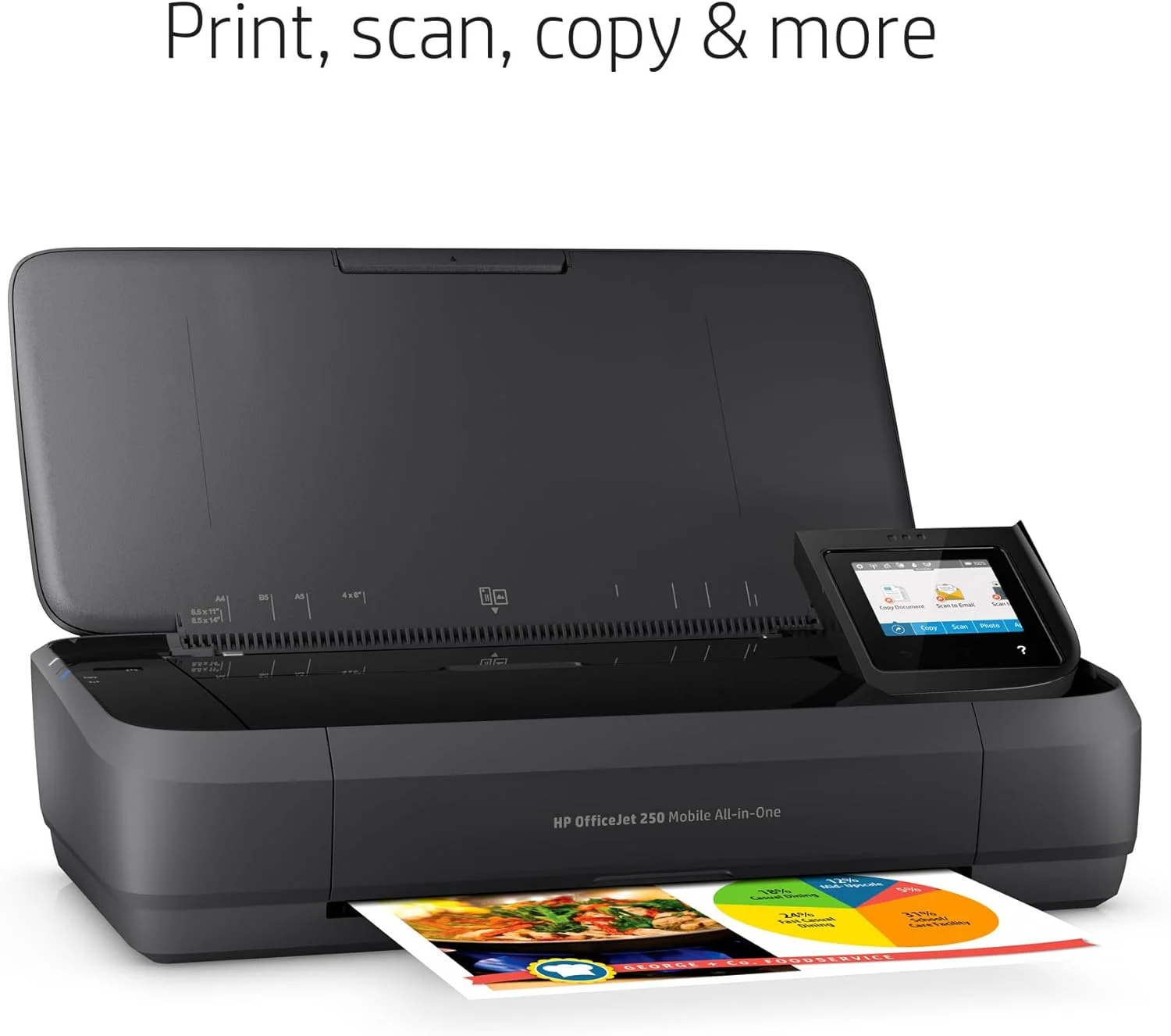 پرینتر قابل حمل همه کاره HP OfficeJet 250 با قابلیت چاپ بی سیم و موبایل، سازگار با الکسا (CZ992A) مشکی پرینتر قابل حمل همه کاره HP OfficeJet 250 با قابلیت چاپ بی سیم و موبایل، سازگار با الکسا (CZ992A) مشکی