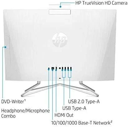 کامپیوتر همه کاره لمسی 23.8 اینچی HP با نور پس زمینه IPS FHD WLED، پردازنده AMD Ryzen 3 3250U، رم 8 گیگابایتی DDR4، هارد دیسک 1 ترابایتی 7200RPM + SSD 256 گیگابایتی PCIe NVMe، درایوهای نوری، WiFi، بلوتوث، دوربین، کارت خوان رسانه، ویندوز 10