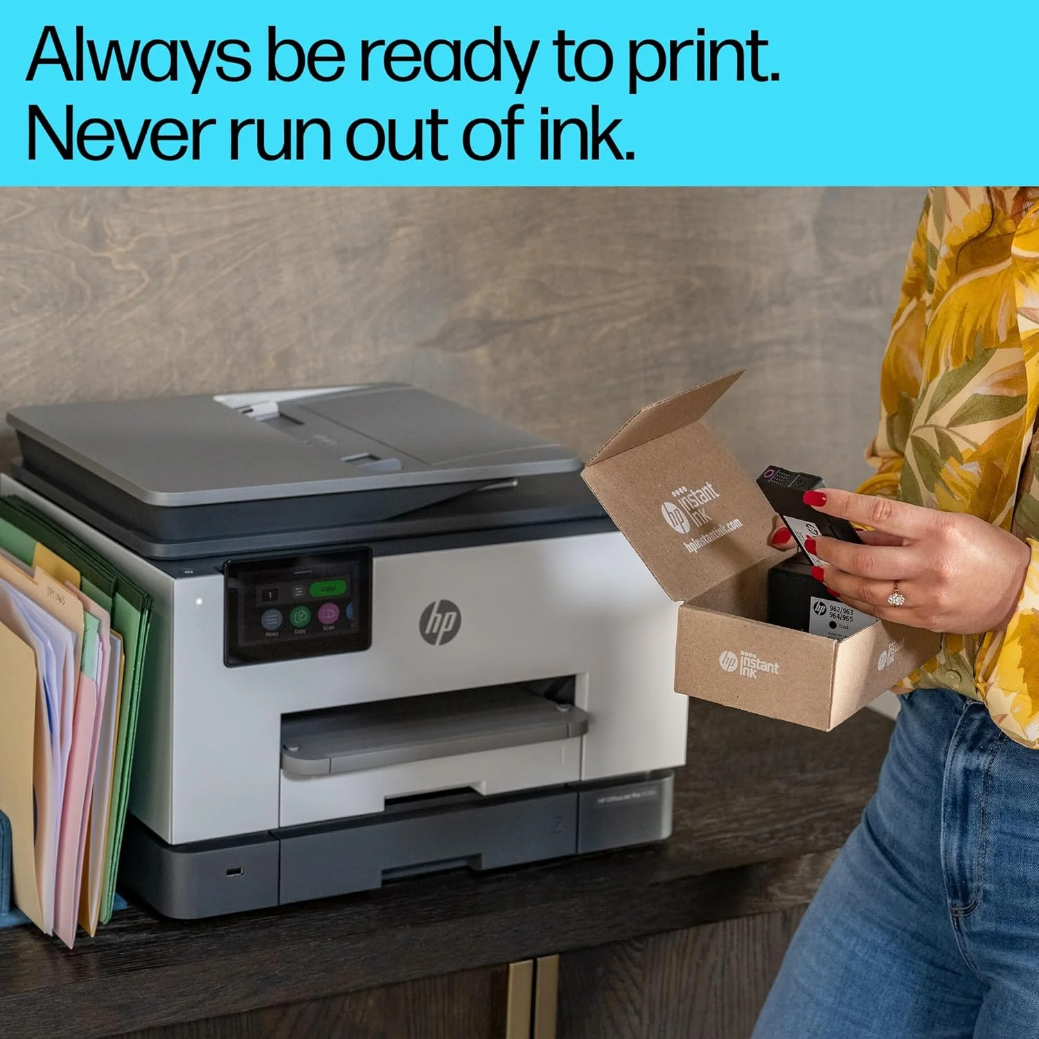 پرینتر چندکاره HP OfficeJet Pro 9130 - بی سیم، چاپ دورو، اسکن دورو، ADF، اسکن به PDF/ایمیل، صفحه لمسی