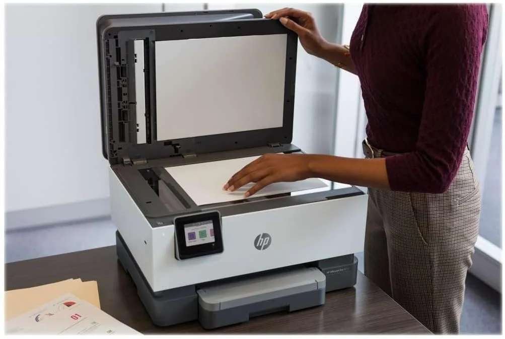 پرینتر چندکاره جوهرافشان بی‌سیم اچ پی Officejet Pro 9010، با Smart Tasks برای بهره‌وری هوشمندانه اداری (3UK83B)