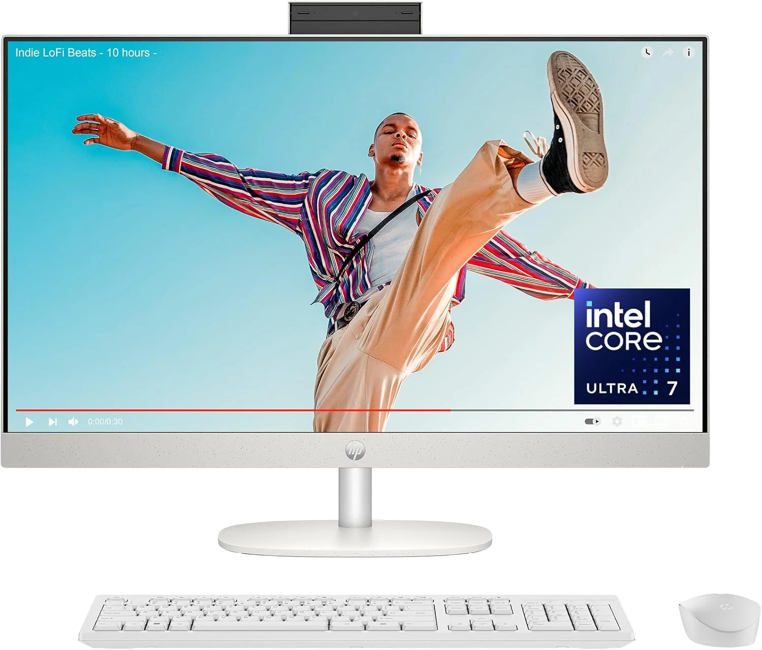 کامپیوتر رومیزی آل این وان 27 اینچی HP، صفحه نمایش FHD، پردازنده Intel Core Ultra 7 155U، رم 16 گیگابایتی، SSD 512 گیگابایتی، گرافیک Intel، ویندوز 11 هوم، 27-cr1080 (2024)