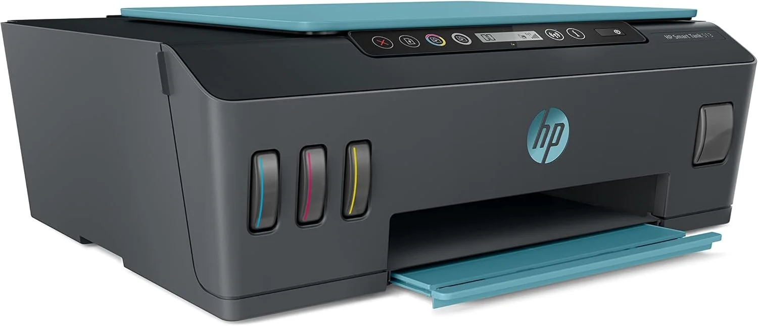 پرینتر چندکاره جوهرافشان بی سیم HP Smart Tank 516، چاپ، اسکن، کپی، چاپ تا 18000 صفحه سیاه و سفید یا 8000 صفحه رنگی - فیروزه ای [3YW70A]
