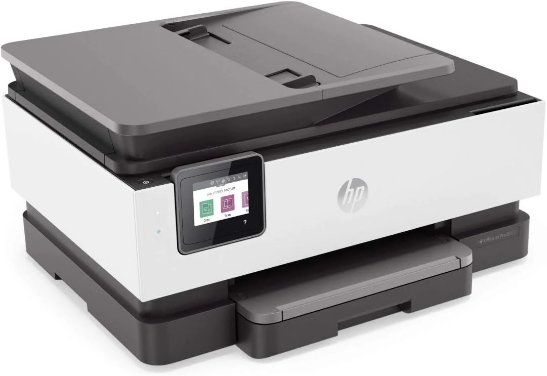 پرینتر چندکاره جوهرافشان بی‌سیم اچ پی Officejet Pro 8023-1Kr64B با قابلیت پرینت، اسکن، کپی و فکس با رزولوشن 4800 X 1200 DPI