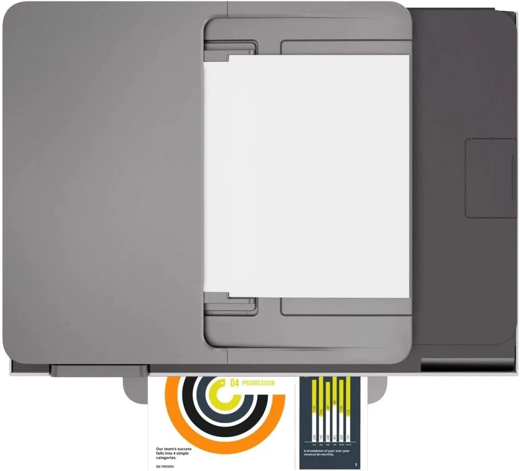 پرینتر چندکاره جوهرافشان بی‌سیم اچ پی Officejet Pro 8023-1Kr64B با قابلیت پرینت، اسکن، کپی و فکس با رزولوشن 4800 X 1200 DPI