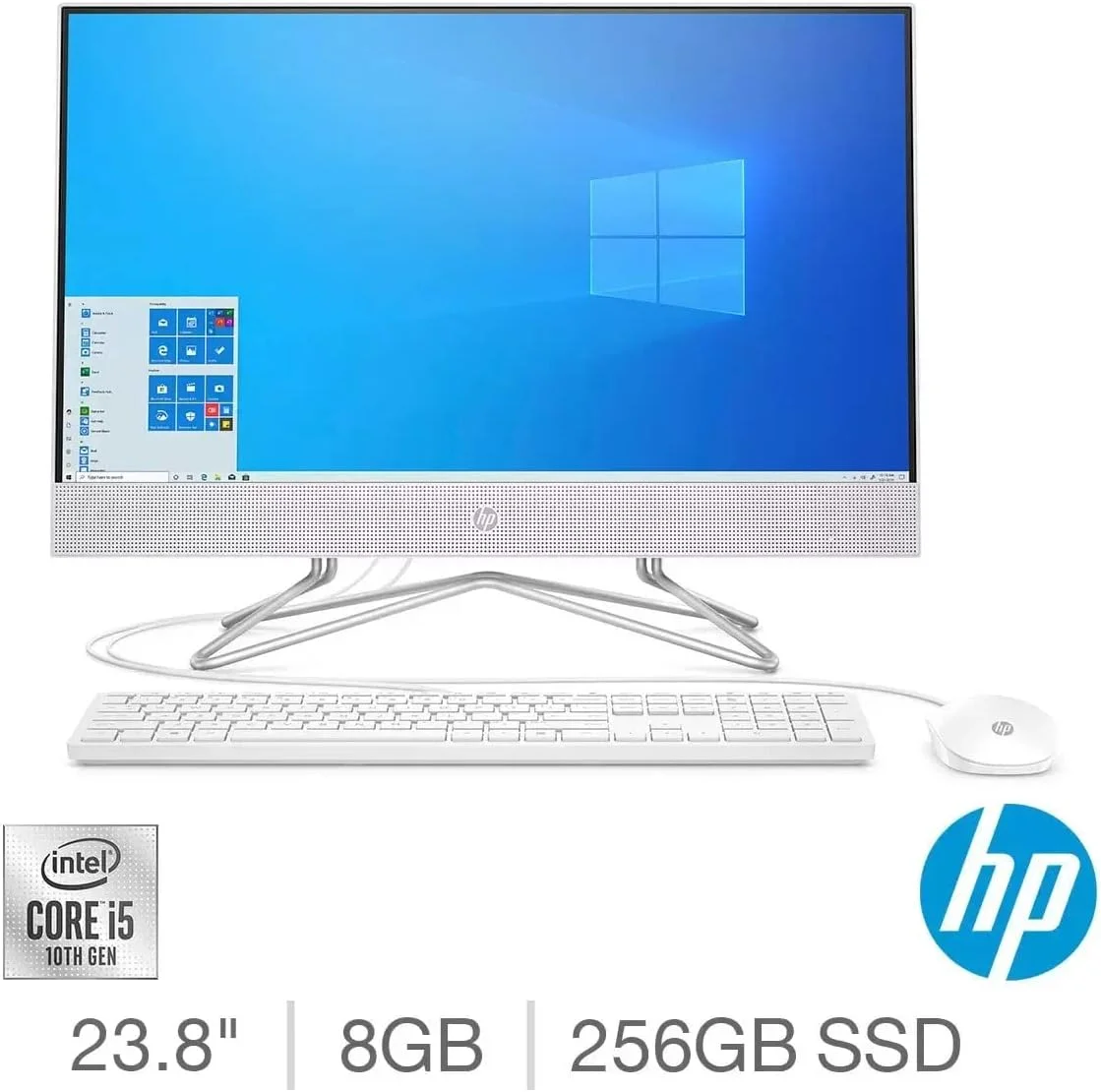 کامپیوتر رومیزی آل این وان HP با صفحه نمایش 23.8 اینچی FHD مدل 24-df0026na، پردازنده Intel i5-10400T، حافظه SSD 256 گیگابایتی، رم 8 گیگابایتی، کارت گرافیک Intel® UHD Graphics 630، ویندوز 11 هوم، کیبورد و ماوس USB سیم دار، سفید کامپیوتر رومیزی آل این وان HP با صفحه نمایش 23.8 اینچی FHD مدل 24-df0026na، پردازنده Intel i5-10400T، حافظه SSD 256 گیگابایتی، رم 8 گیگابایتی، کارت گرافیک Intel® UHD Graphics 630، ویندوز 11 هوم، کیبورد و ماوس USB سیم دار، سفید