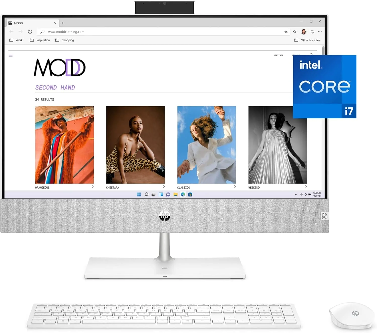 کامپیوتر همه کاره 23.8 اینچی HP Pavilion، پردازنده Intel Core i7-12700T، گرافیک Intel UHD 770، رم 16 گیگابایتی، هارد دیسک 1 ترابایتی 7200RPM SATA، ویندوز 11 هوم (24-ca1180، سفید برفی)