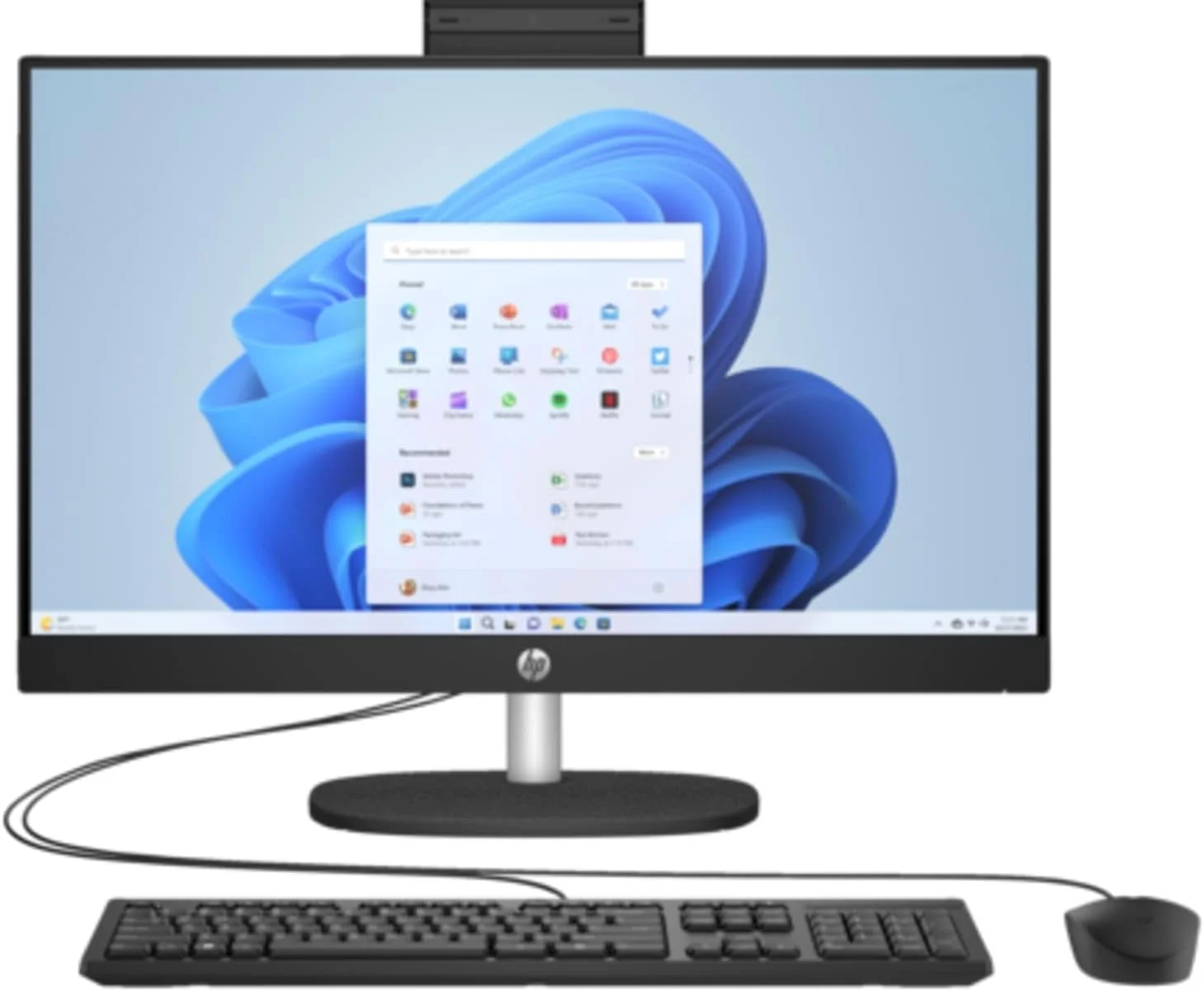 کامپیوتر همه کاره HP 24 cr1000i AIO | صفحه نمایش 24 اینچ 1920x1080 FHD | پردازنده Core Ultra 7-155U - حافظه SSD 1 ترابایت - رم 24 گیگابایت | 12 هسته @ 4.8 گیگاهرتز ویندوز 11 پرو مشکی