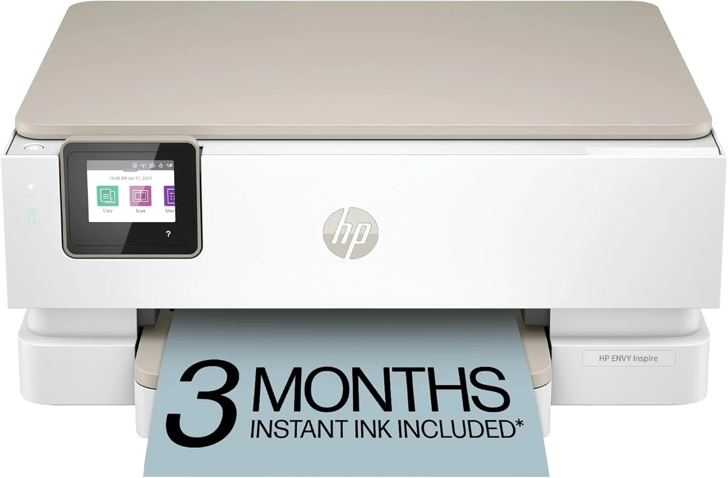 پرینتر چندکاره جوهرافشان رنگی بی‌سیم HP ENVY Inspire 7255e به همراه 6 ماه اشتراک رایگان Instant Ink (1W2Y9A) سفید