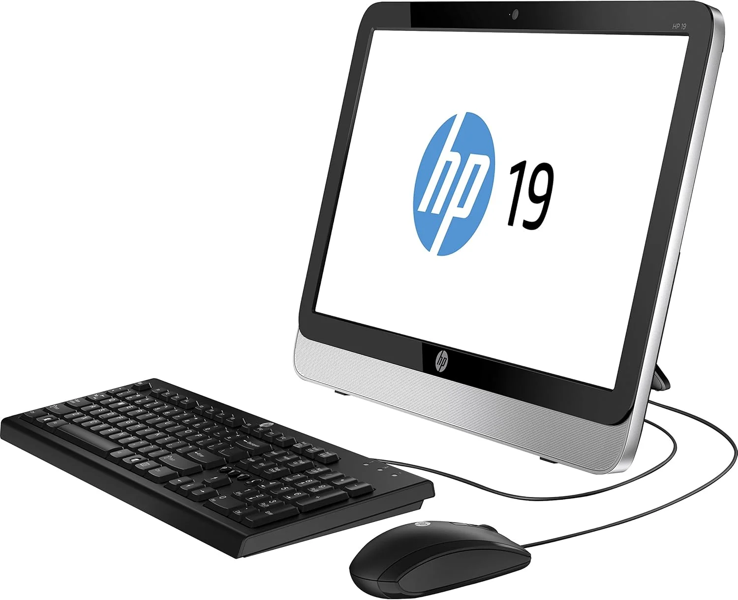 کامپیوتر همه کاره HP 19 2404 با 4 گیگابایت رم - مشکی/نقره ای