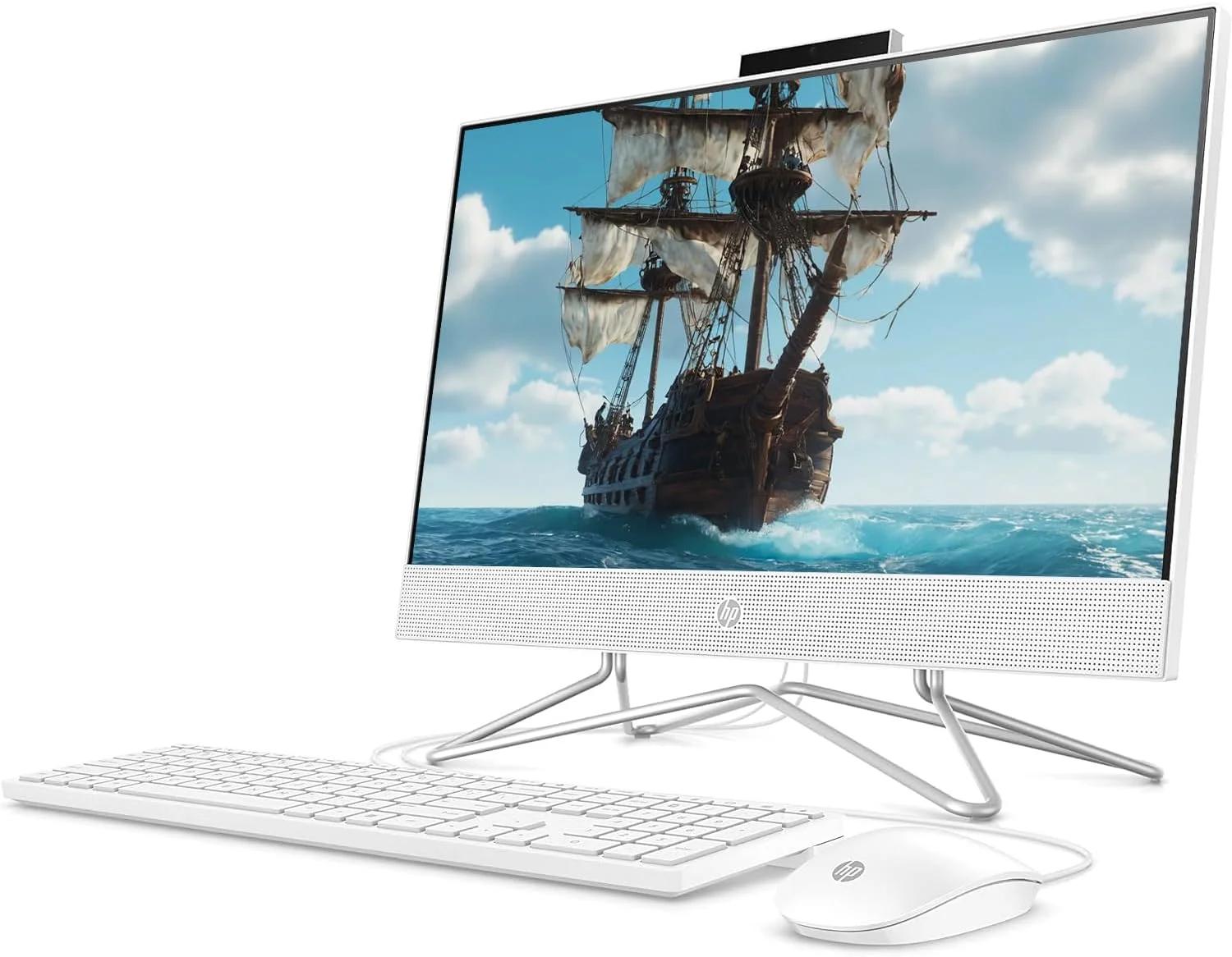 کامپیوتر جدید آل این وان HP | نمایشگر 21.5 اینچی FHD ضد انعکاس نور | رم 32 گیگابایتی | 1 ترابایت SSD (512 گیگابایت PCIe و P500 500 گیگابایت اکسترنال) | پردازنده دو هسته ای اینتل | اترنت (RJ-45) | HDMI | وب کم | ویندوز 11 پرو