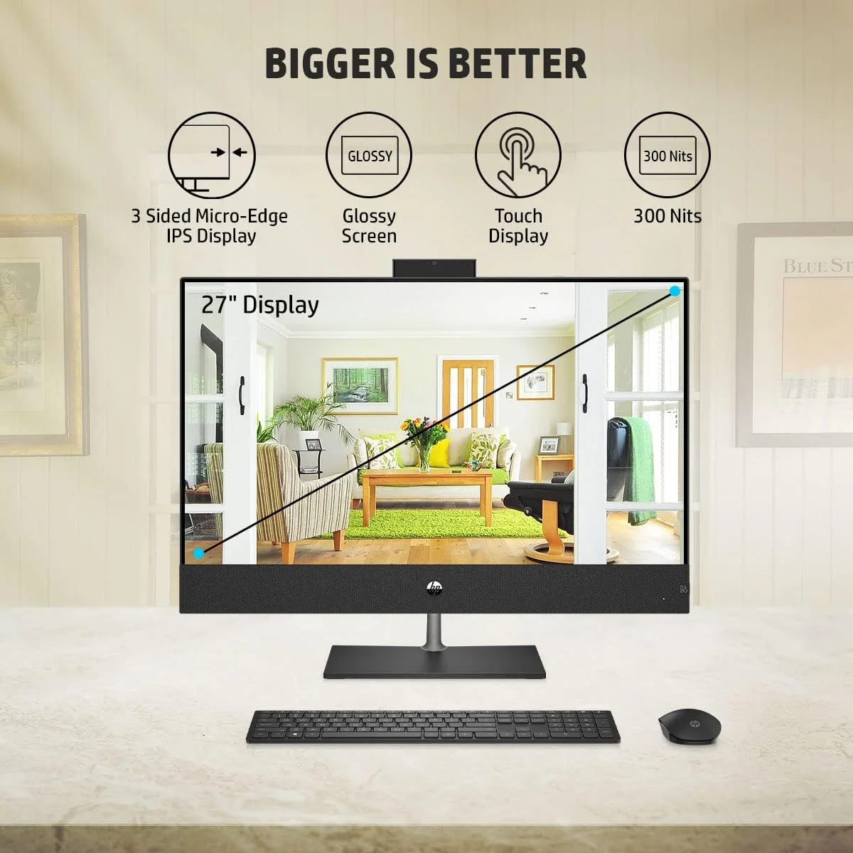 کامپیوتر همه کاره HP Pavilion نسل 12 اینتل Core i7، صفحه نمایش 27 اینچی (68.6 سانتی متر)، 16 گیگابایت رم، 1 ترابایت SSD، FHD، لمسی، میکرو-لبه، ضد تابش نور، کیبورد و ماوس بی سیم، گرافیک Intel UHD، ویندوز 11، صدای B&O، مدل 27-ca1142in کامپیوتر همه کاره HP Pavilion نسل 12 اینتل Core i7، صفحه نمایش 27 اینچی (68.6 سانتی متر)، 16 گیگابایت رم، 1 ترابایت SSD، FHD، لمسی، میکرو-لبه، ضد تابش نور، کیبورد و ماوس بی سیم، گرافیک Intel UHD، ویندوز 11، صدای B&O، مدل 27-ca1142in