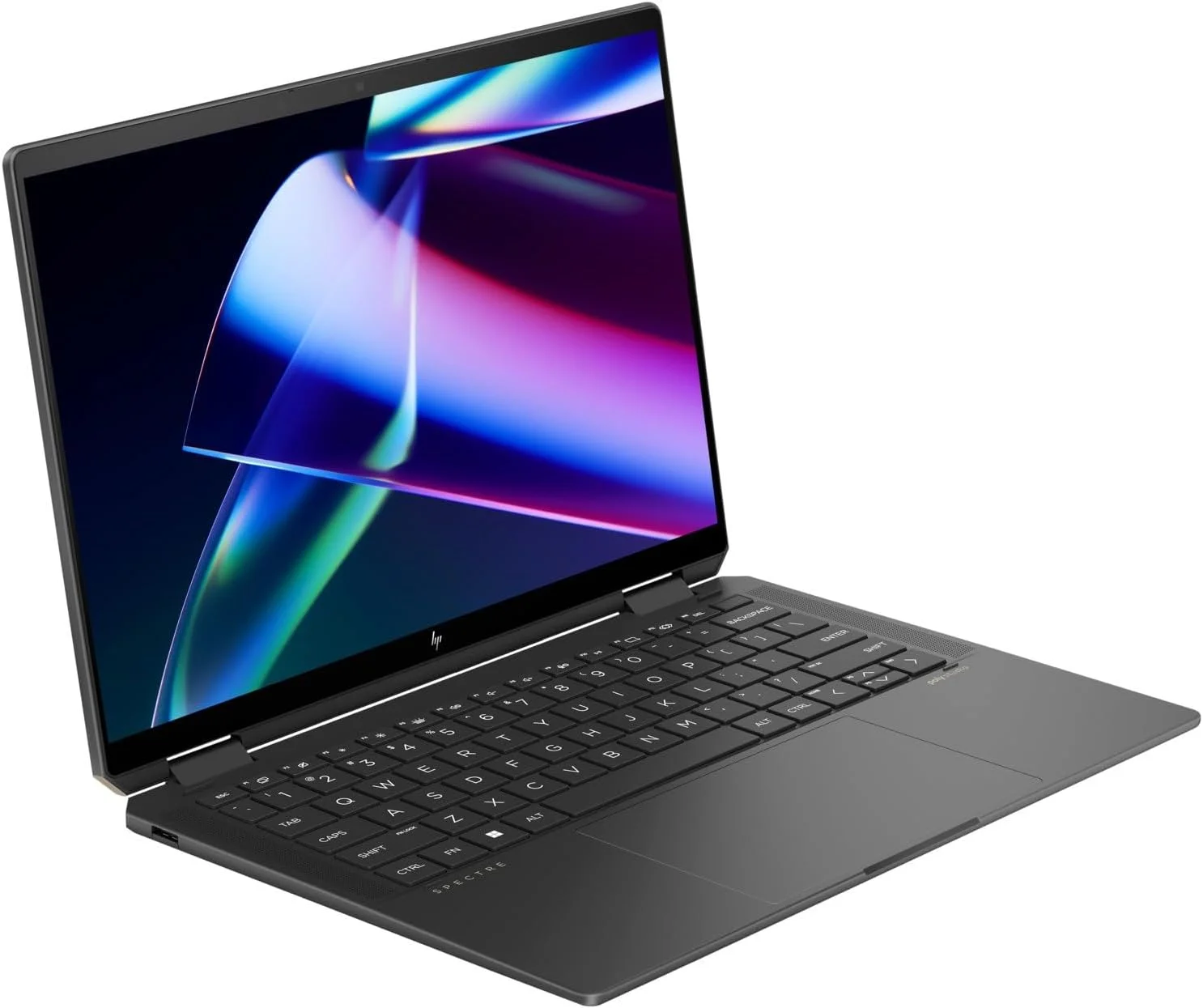 لپ تاپ 2 در 1 هوشمند HP Spectre x360 با صفحه لمسی 14.0 اینچی OLED 2.8K (پردازنده Intel Ultra 7-155H، رم 32 گیگابایتی LPDDR5X، حافظه SSD 2 ترابایتی PCIe، قلم فعال، کیبورد با نور پس زمینه، حسگر اثر انگشت، ویندوز 11 پرو) همراه با توسعه دهنده پورت USB DKZ