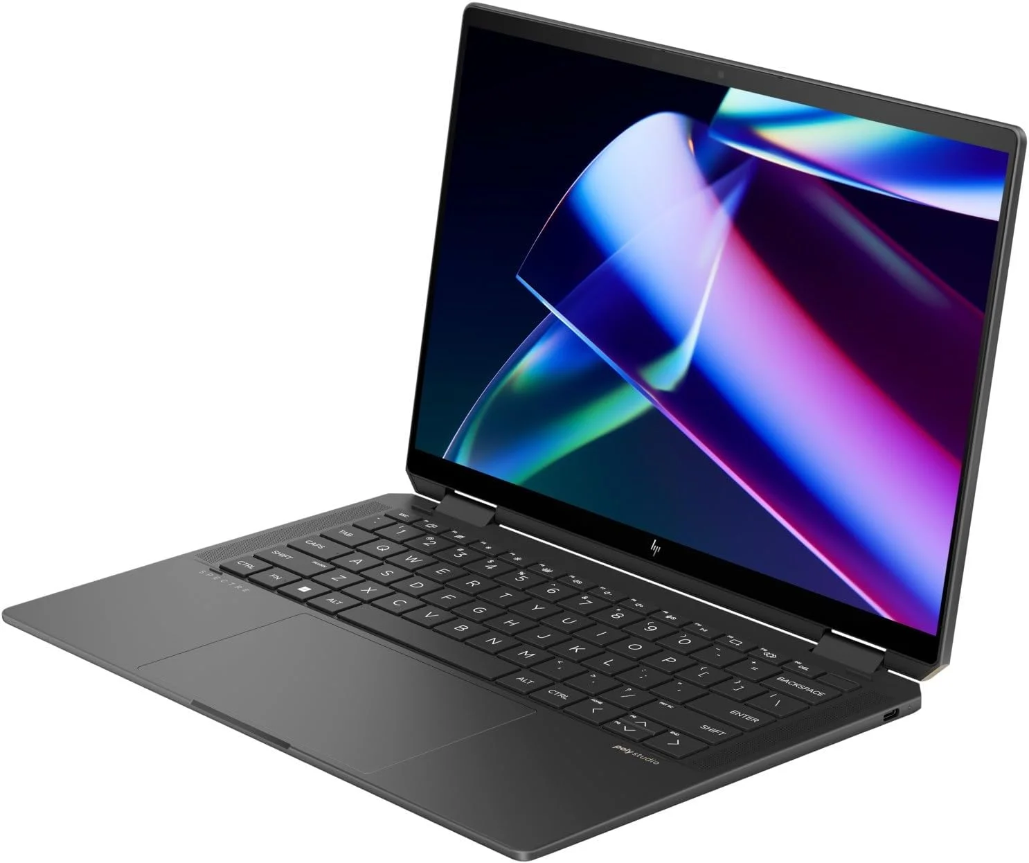 لپ تاپ 2 در 1 هوشمند HP Spectre x360 با صفحه لمسی 14.0 اینچی OLED 2.8K (پردازنده Intel Ultra 7-155H، رم 32 گیگابایتی LPDDR5X، حافظه SSD 2 ترابایتی PCIe، قلم فعال، کیبورد با نور پس زمینه، حسگر اثر انگشت، ویندوز 11 پرو) همراه با توسعه دهنده پورت USB DKZ