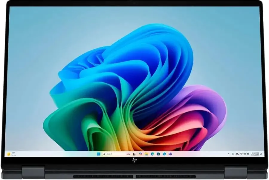 لپ تاپ 2 در 1 HP OmniBook X Flip 2025، صفحه نمایش لمسی 16 اینچی WUXGA IPS ~ Ultra 7 256V 8 هسته ای ~ کارت گرافیک Arc 140V ~ 16 گیگابایت LPDDR5 ~ 1 ترابایت SSD ~ صفحه کلید با نور پس زمینه ~ Thunderbolt 4 ~ Wi-Fi 6E ~ Win11 Home